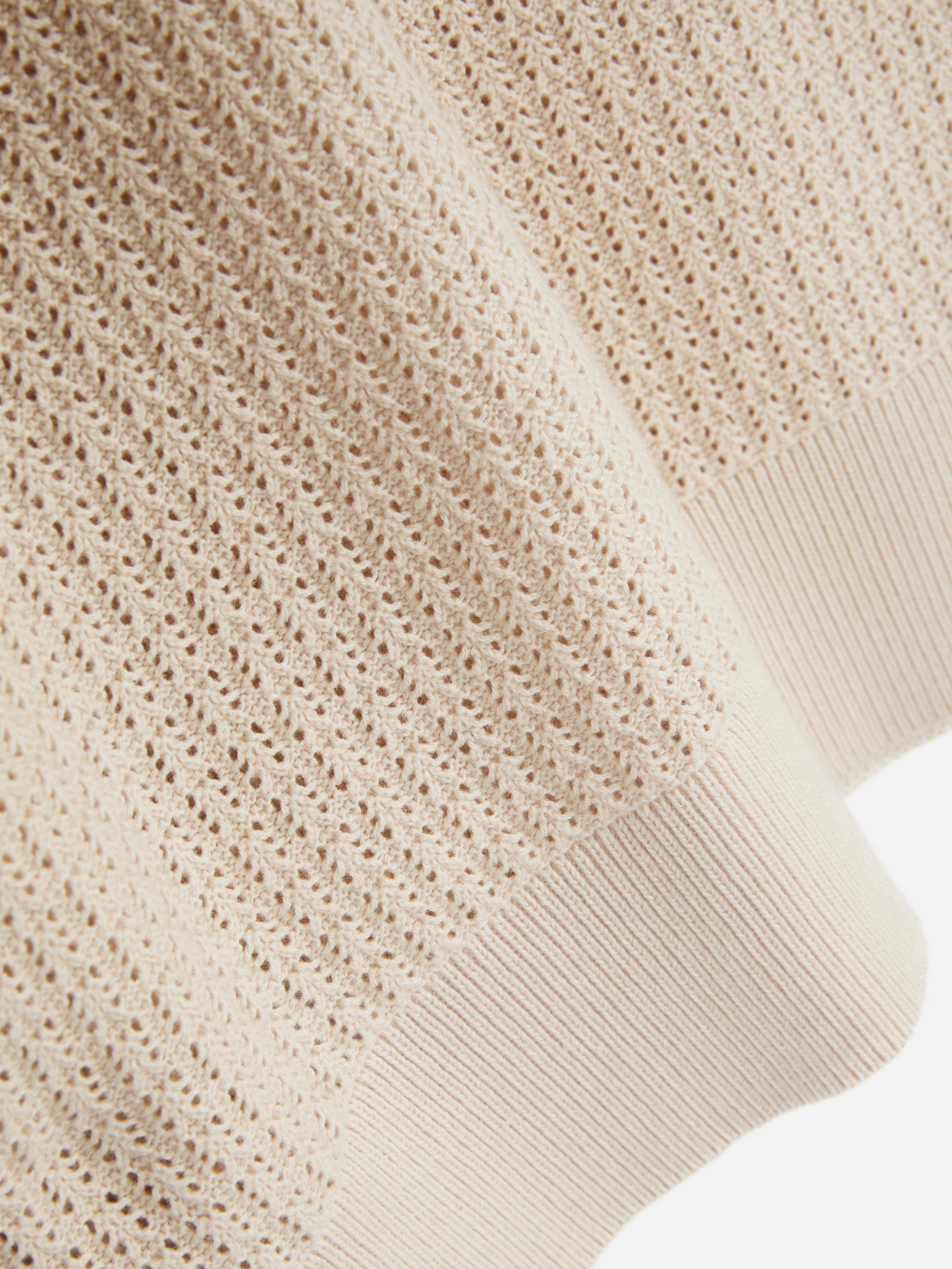 Poloshirt met textuur