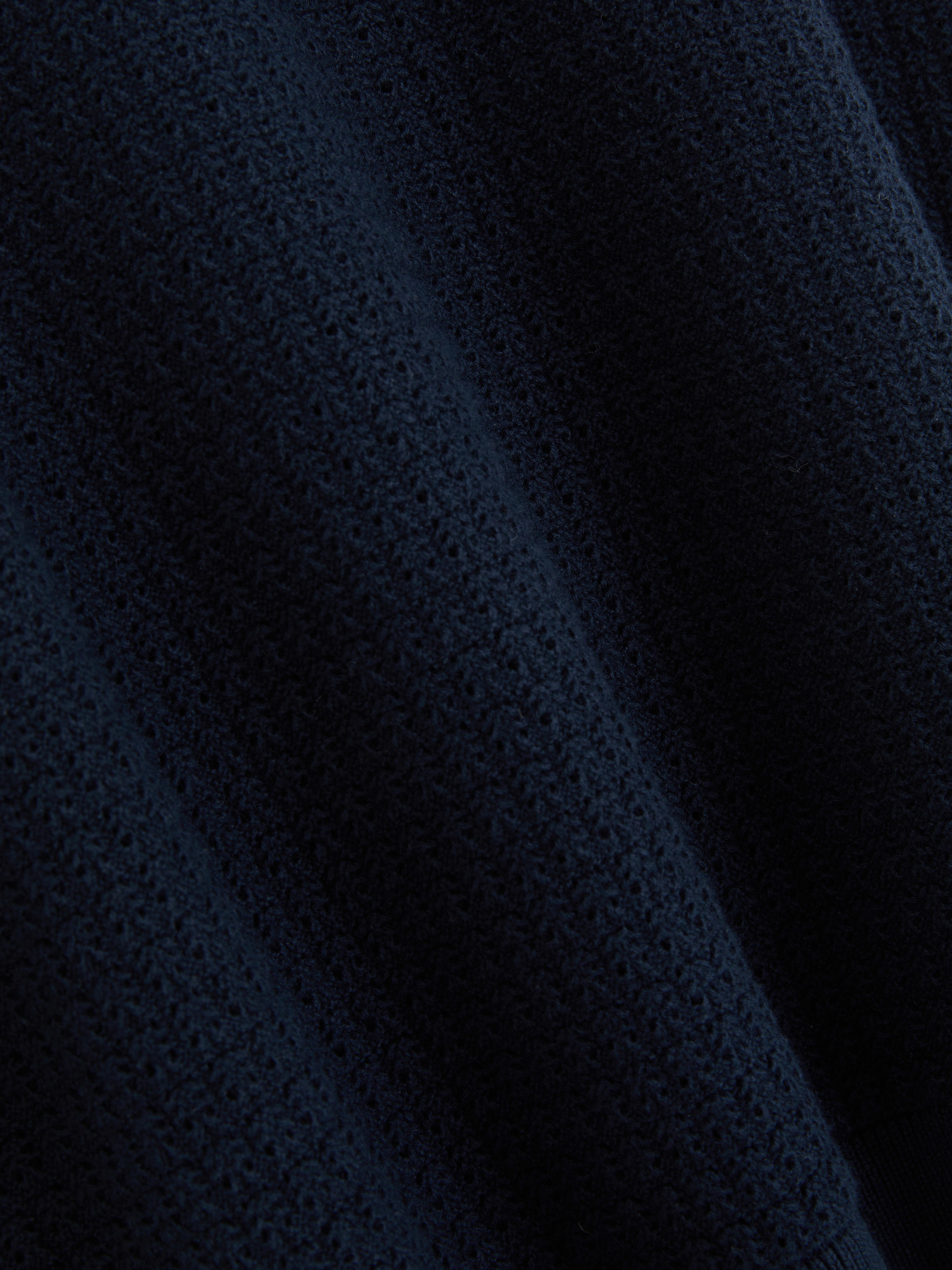 Poloshirt met textuur