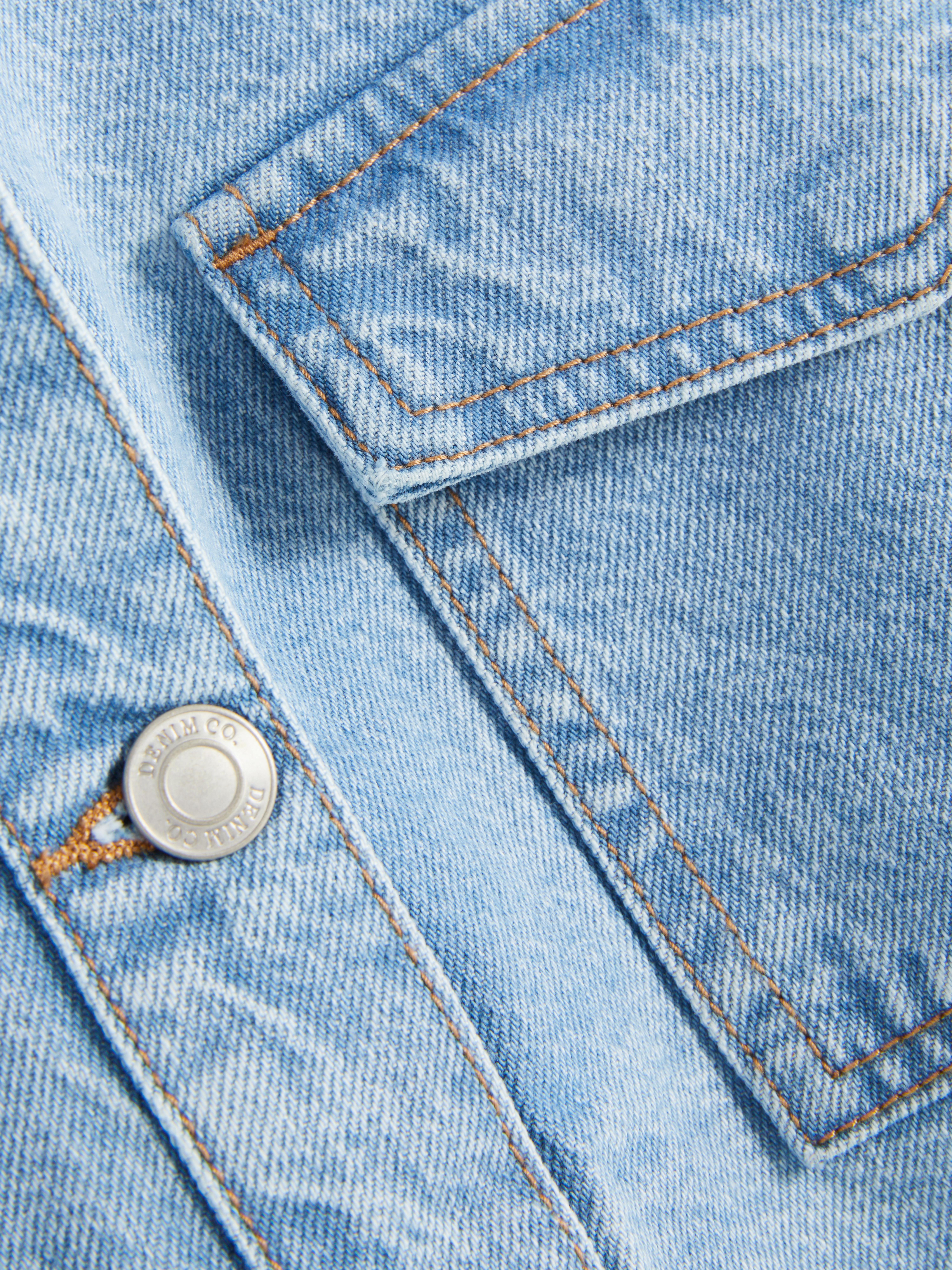 Mini Denim Shift Dress