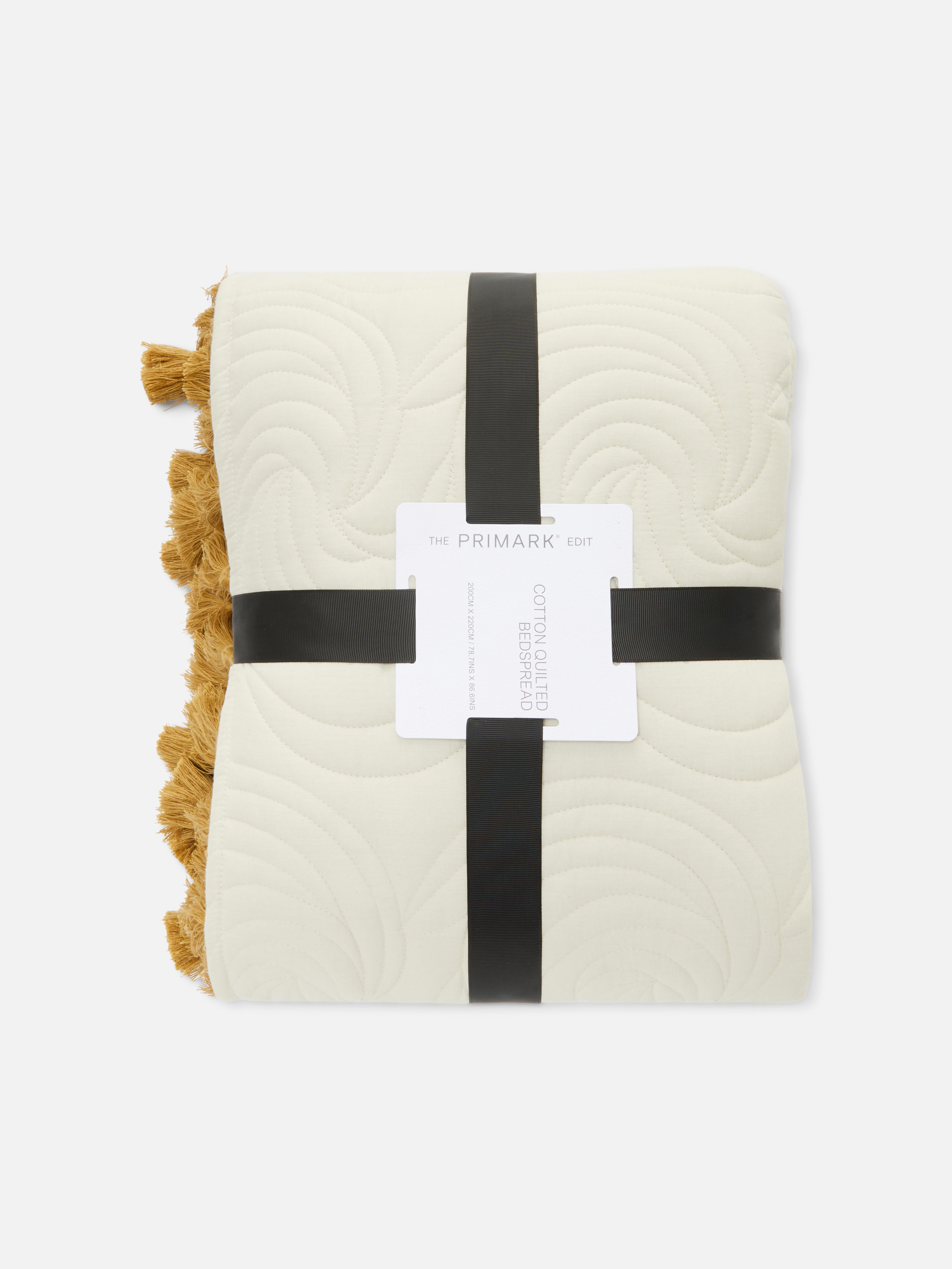 The Edit Quilted Throw With Tassels