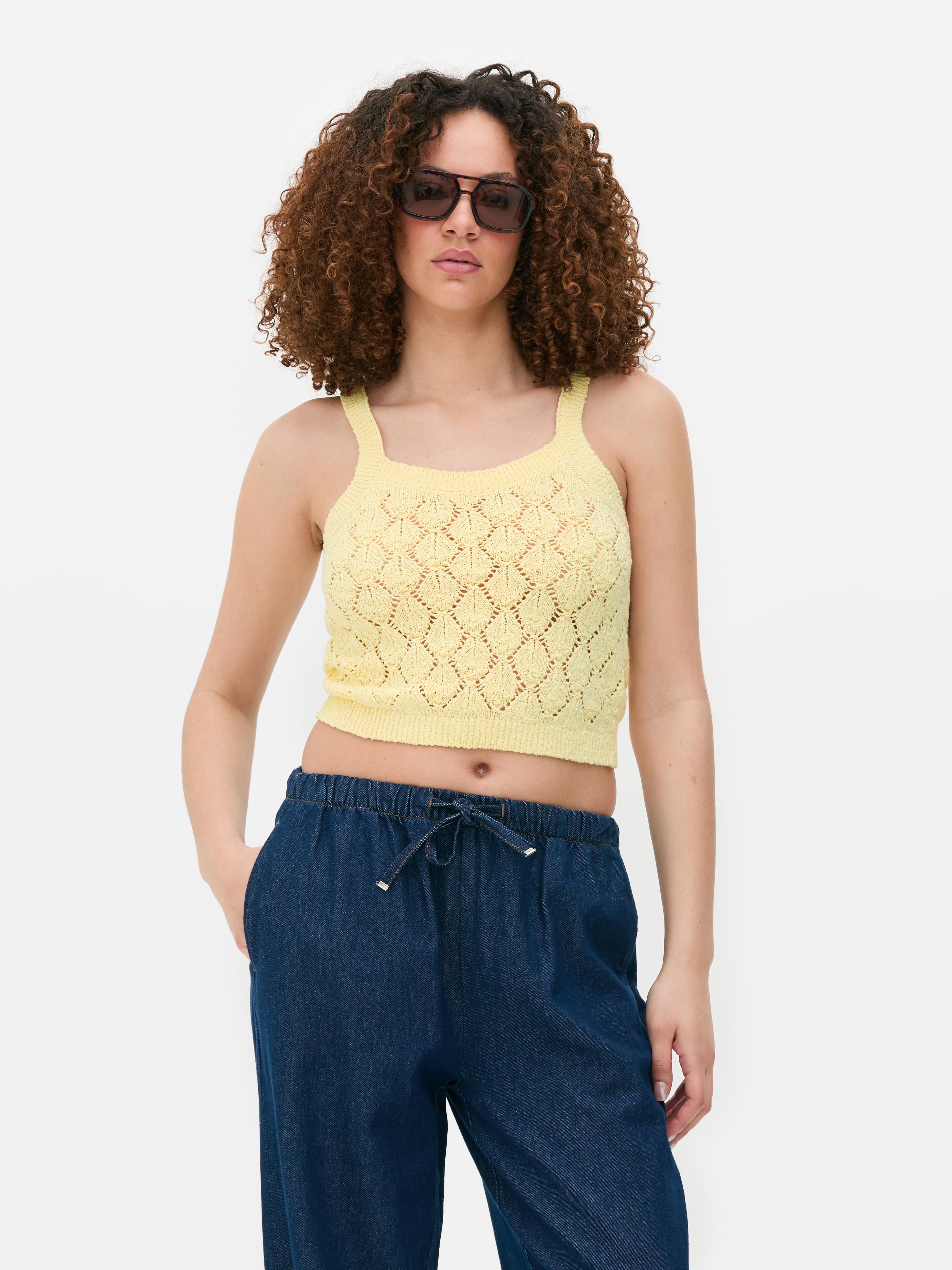 Strappy Crochet Crop Top