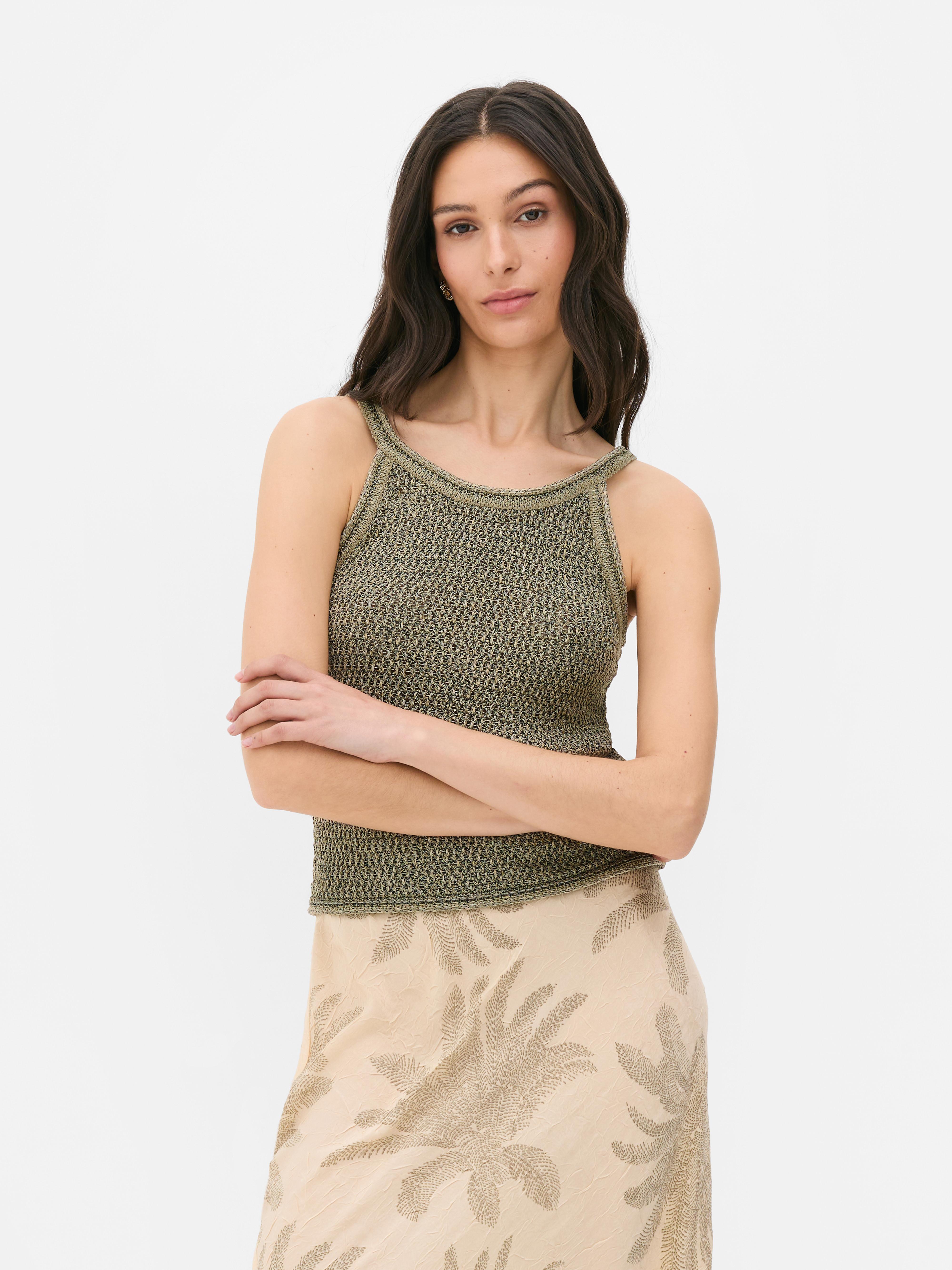 Paula Echevarría Open Weave Vest