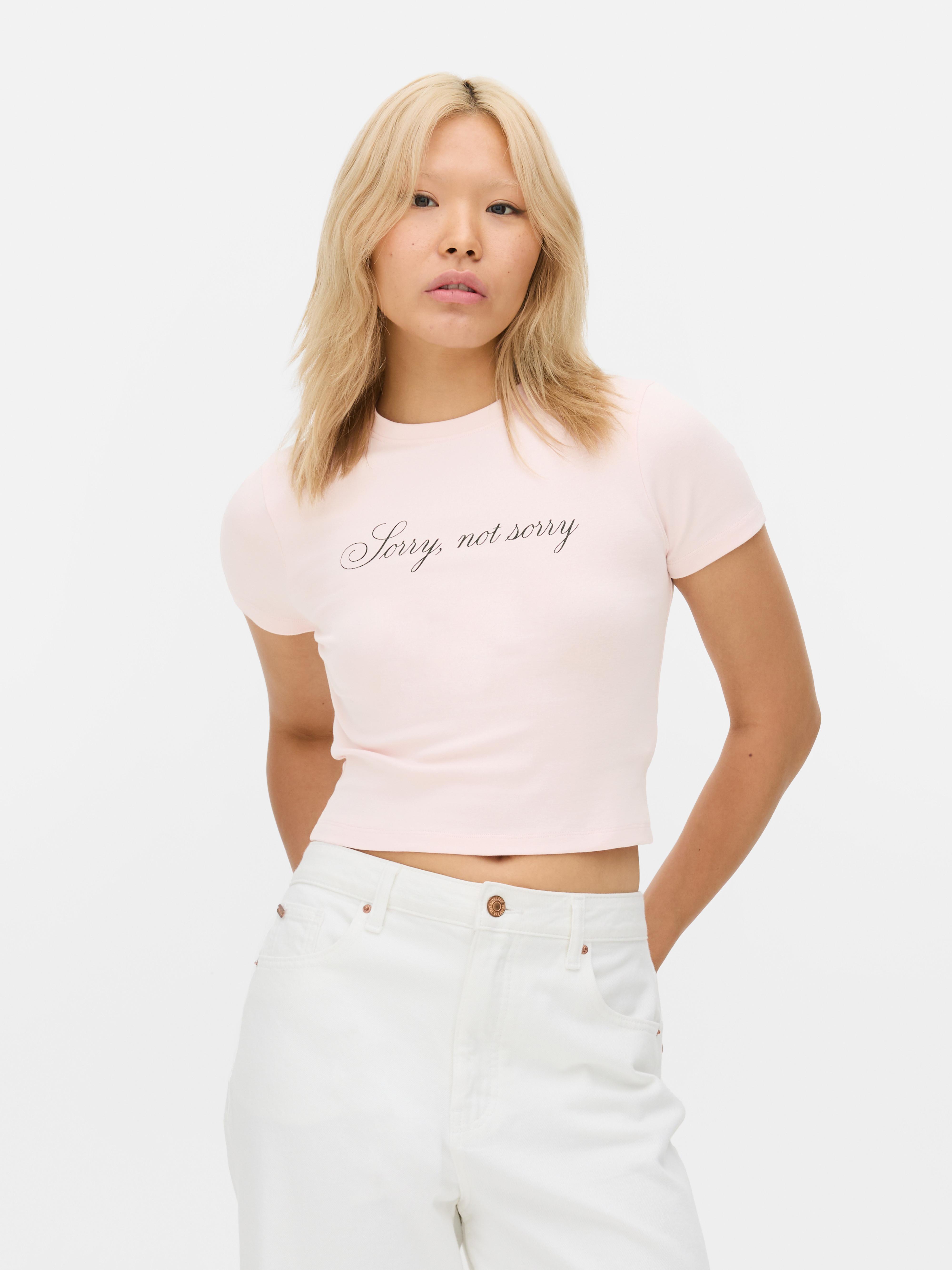 Camiseta estampada corta