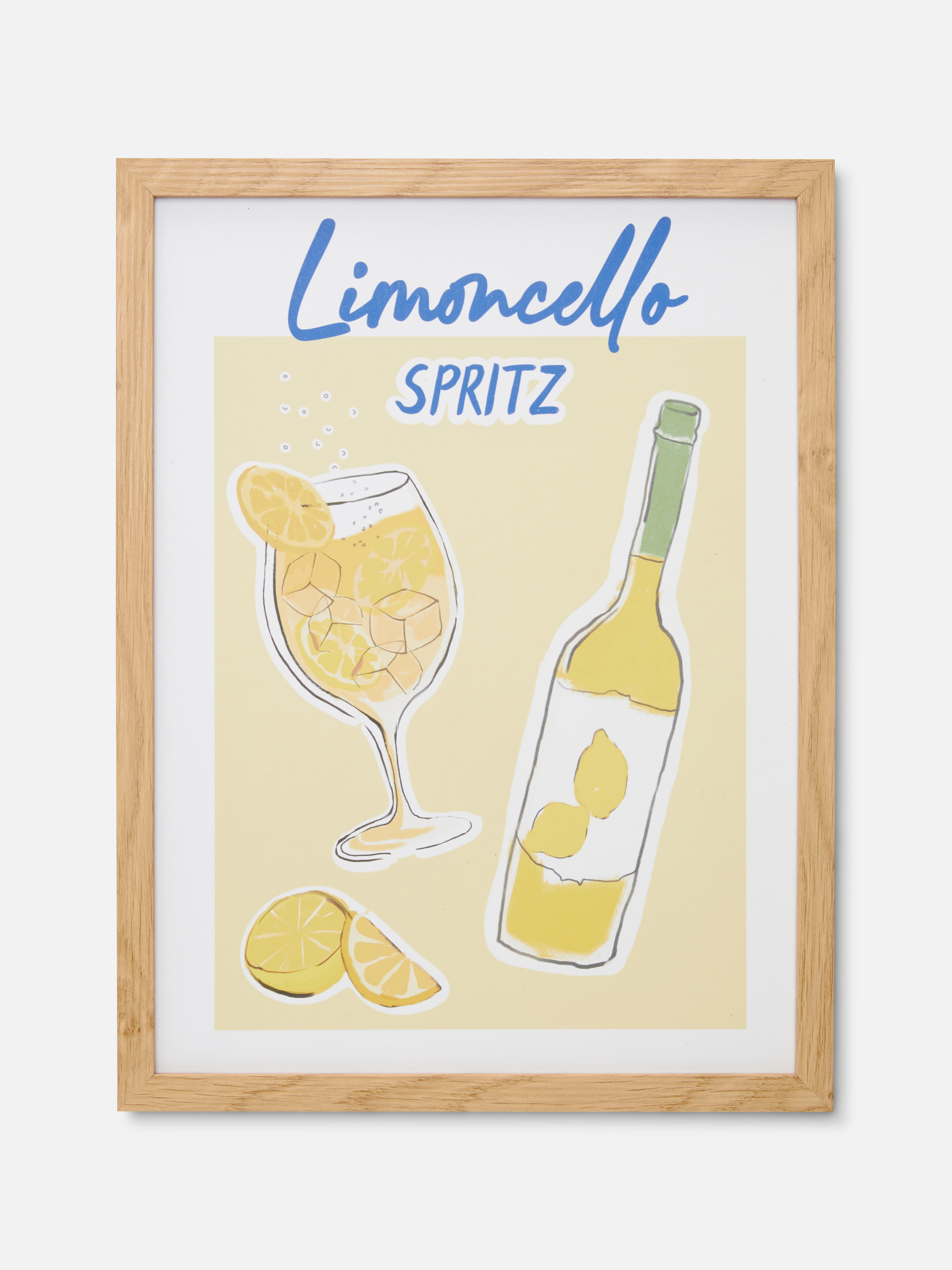 Cocktail Wandkunst Gelb