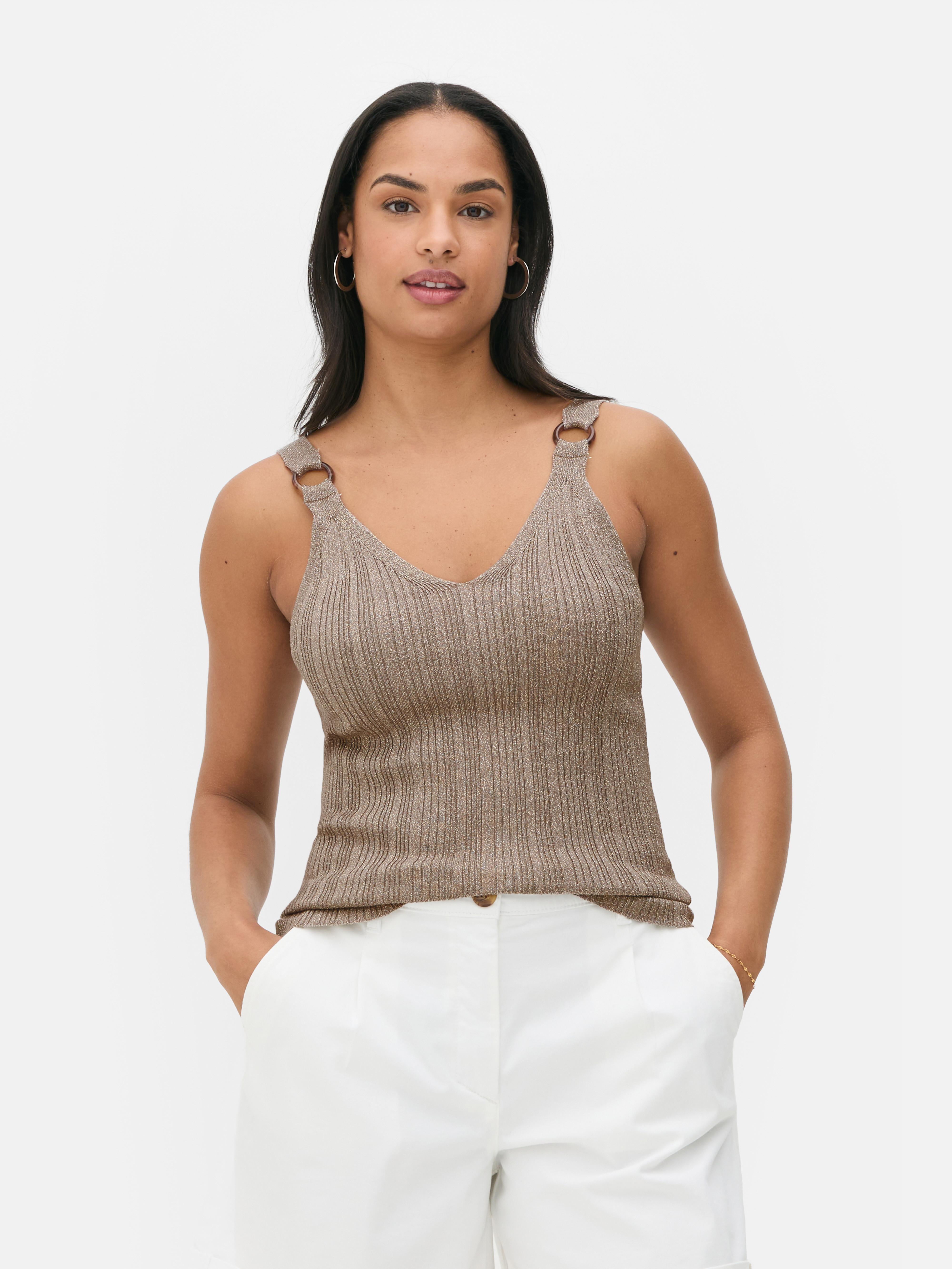 Shimmer Loop Knitted Vest