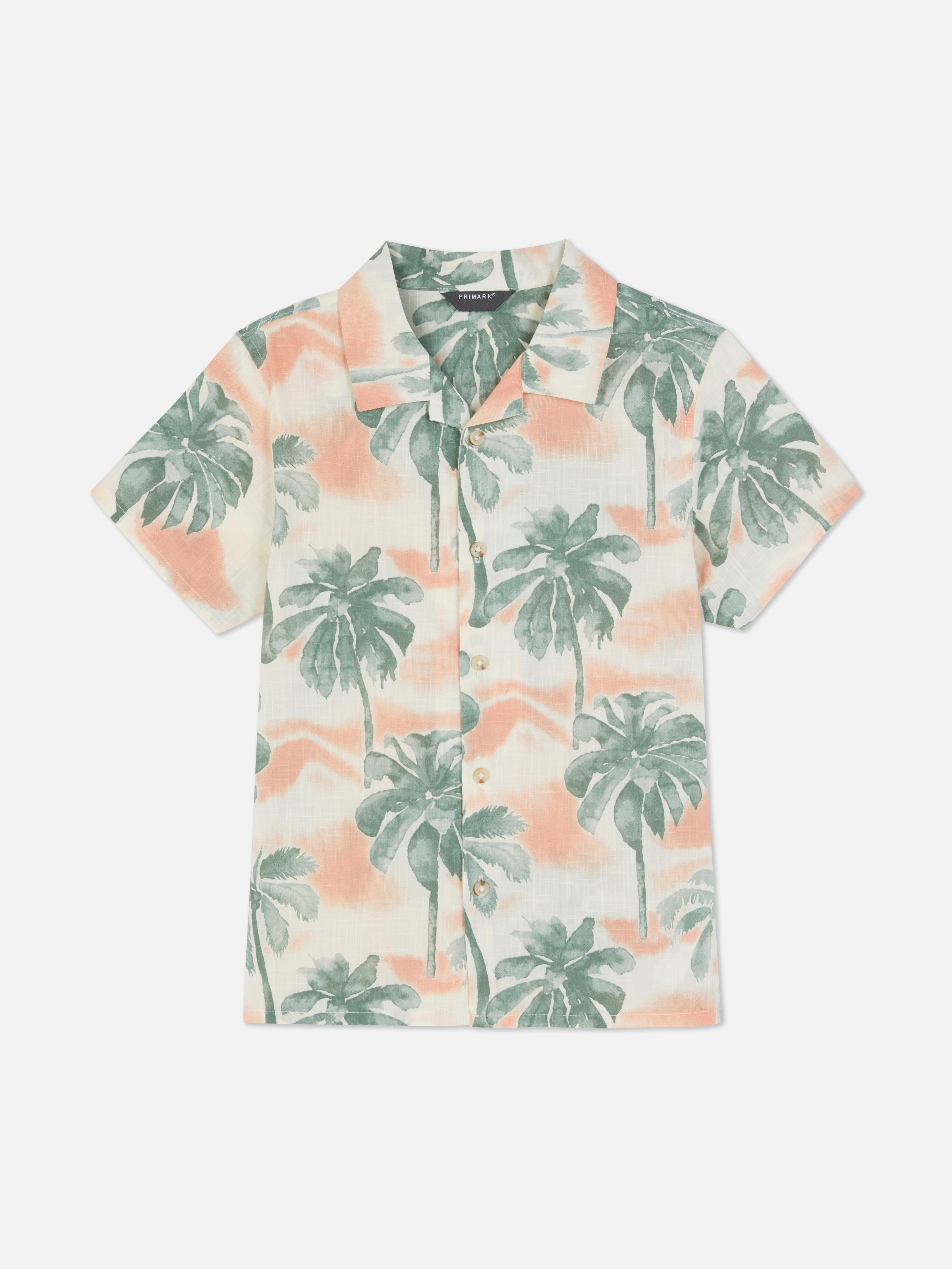 Camisa botões palmeiras
