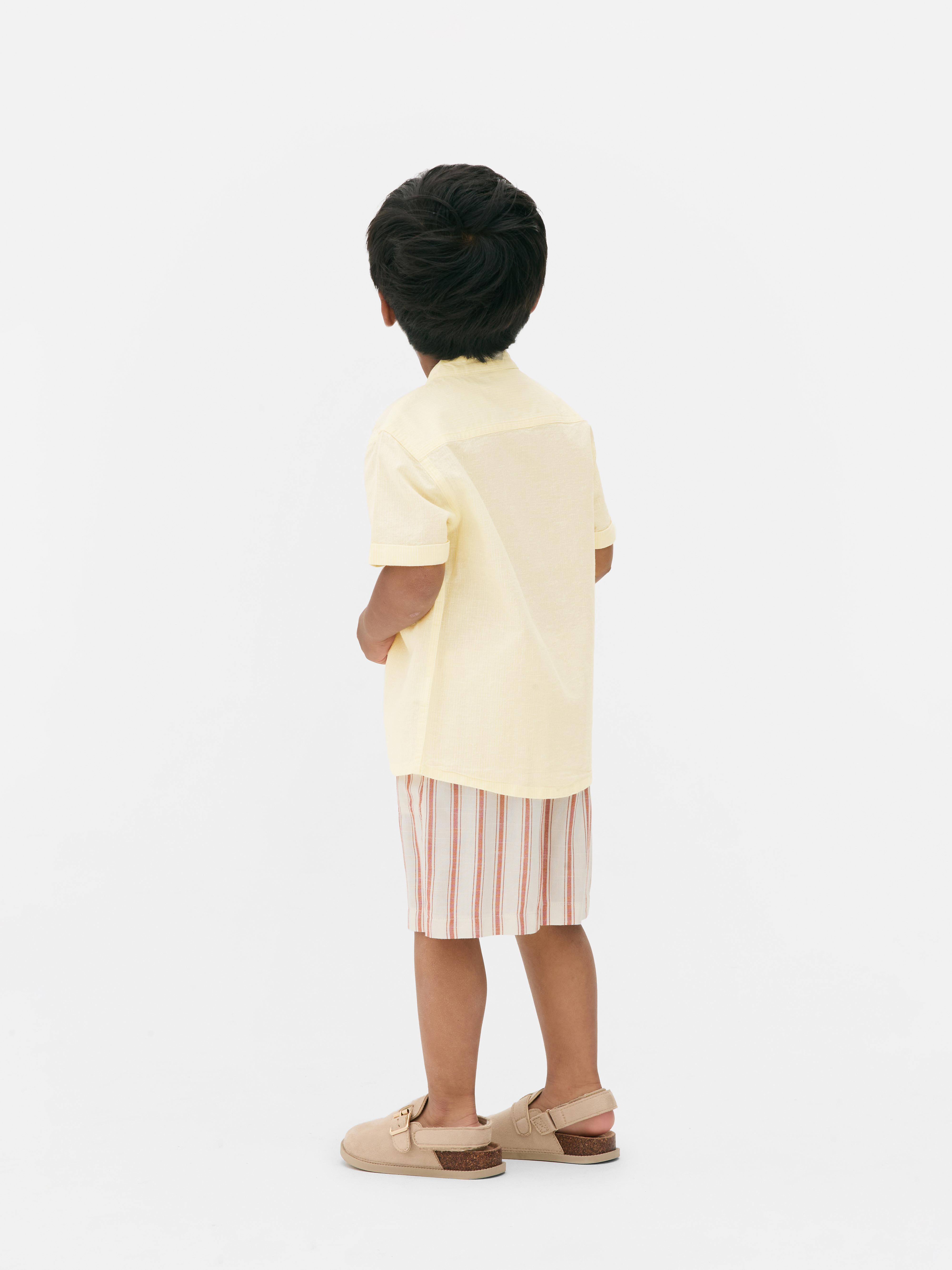 Younger Kids’ Band Collar Shirt