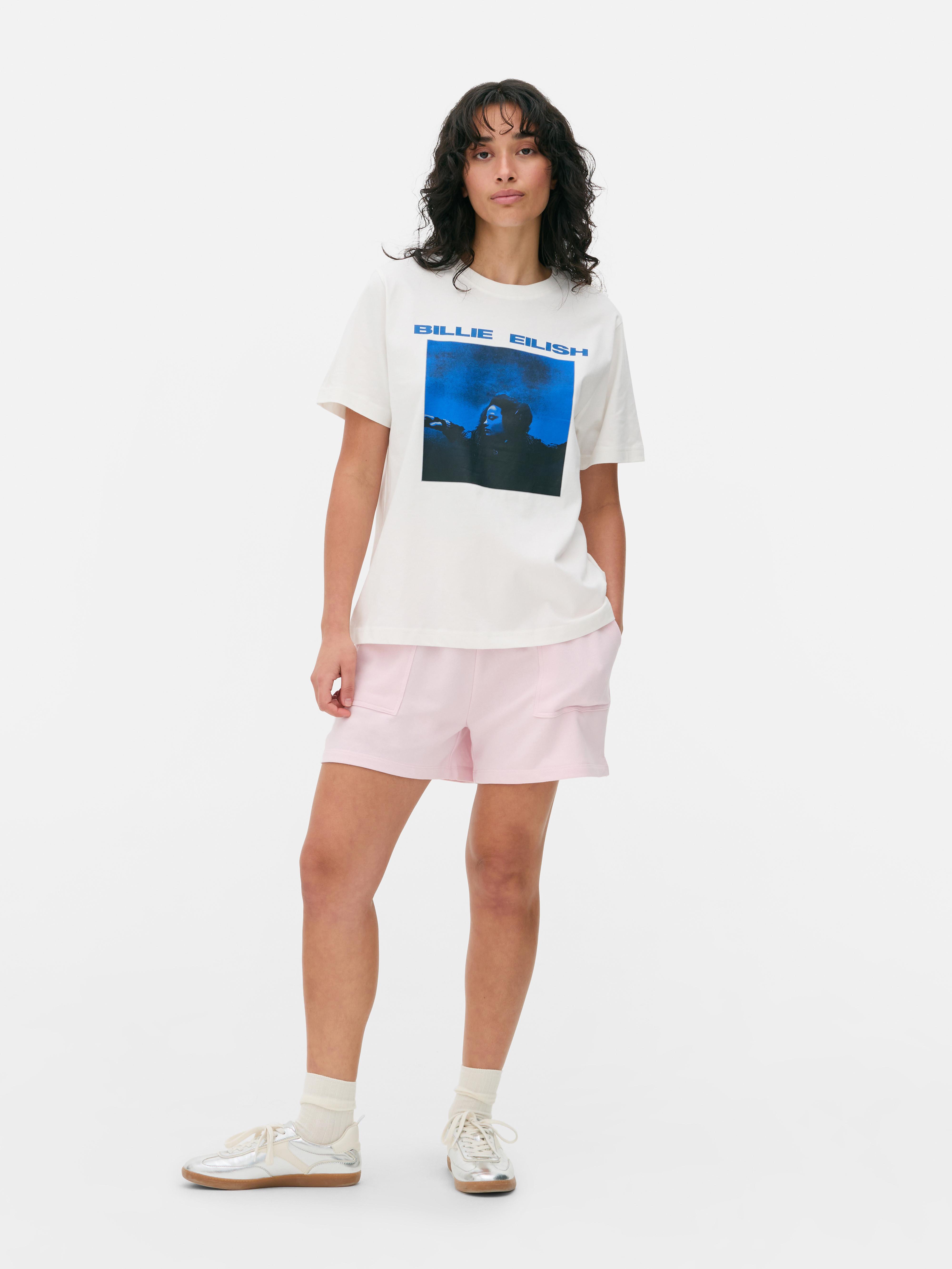 T-shirt met print Billie Eilish
