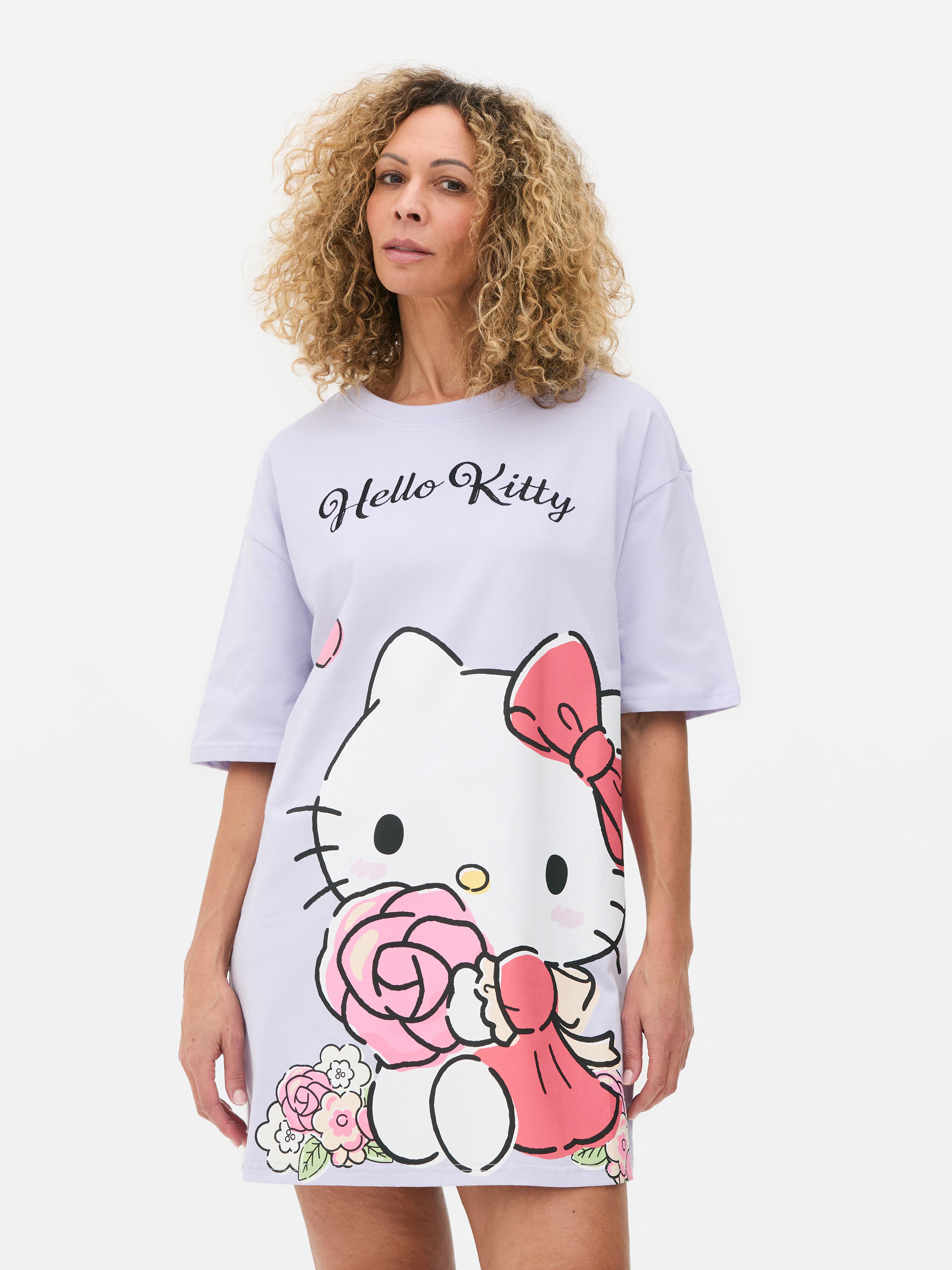 Camisa noite larga Hello Kitty