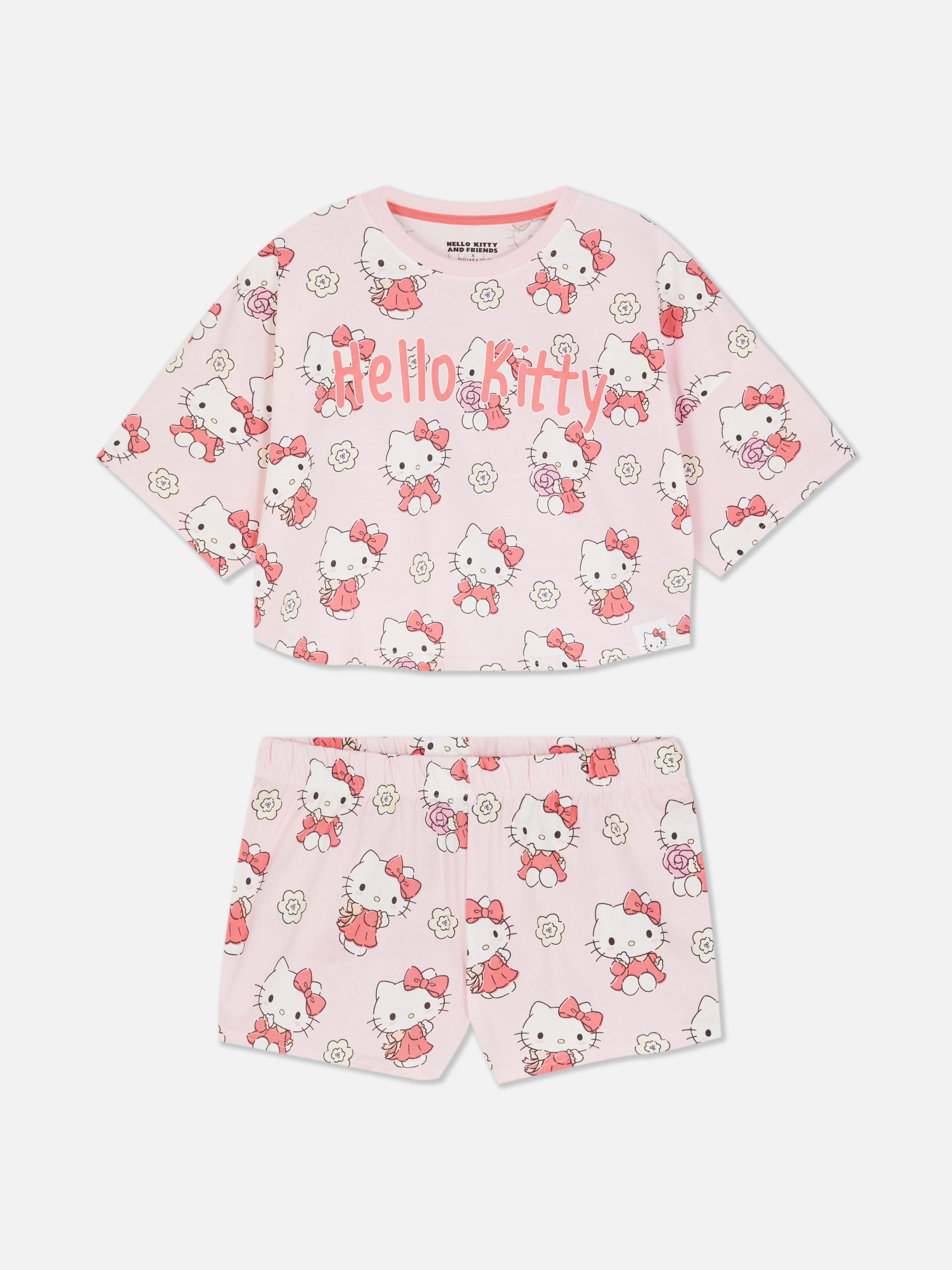 ★SPAO★ Sanrio Characters Short Sleeve Pajamas PINK SPPPF25 SPAO Kids Unisex Sanrio Short sleeve Pajama Kuromi