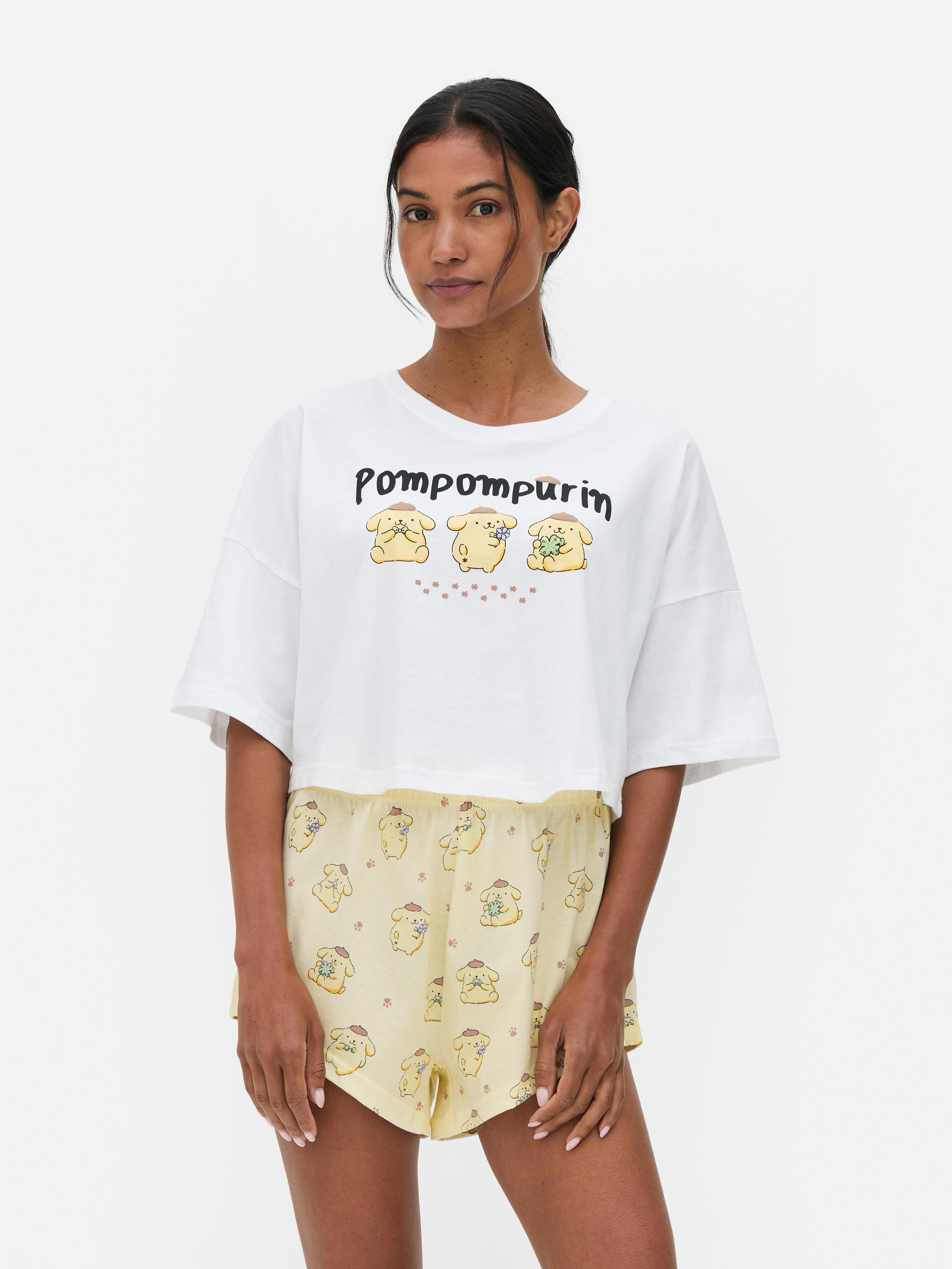 Kurzer „Pompompurin“ Schlafanzug