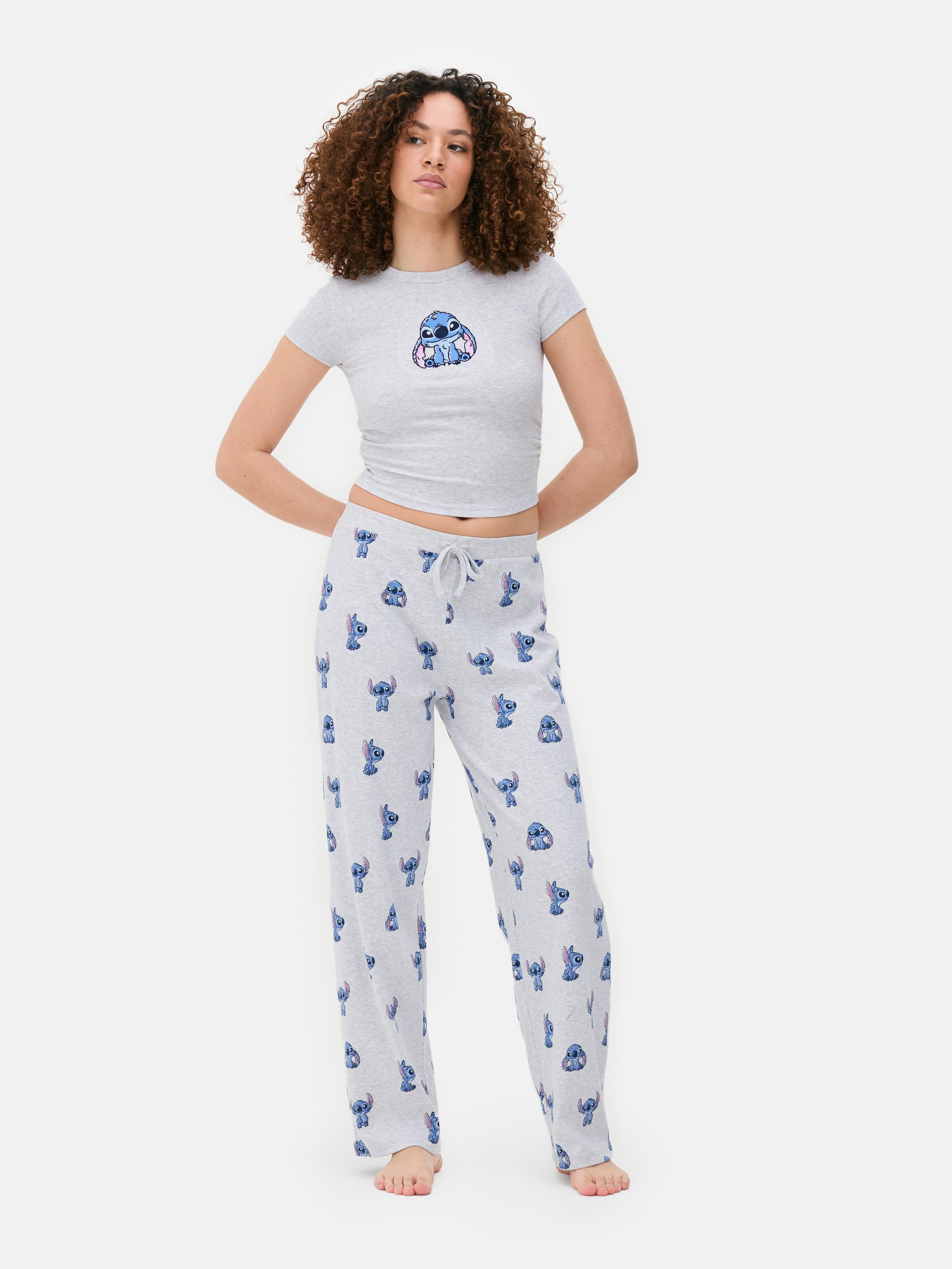Camiseta de pijama acanalada de Stitch de Disney