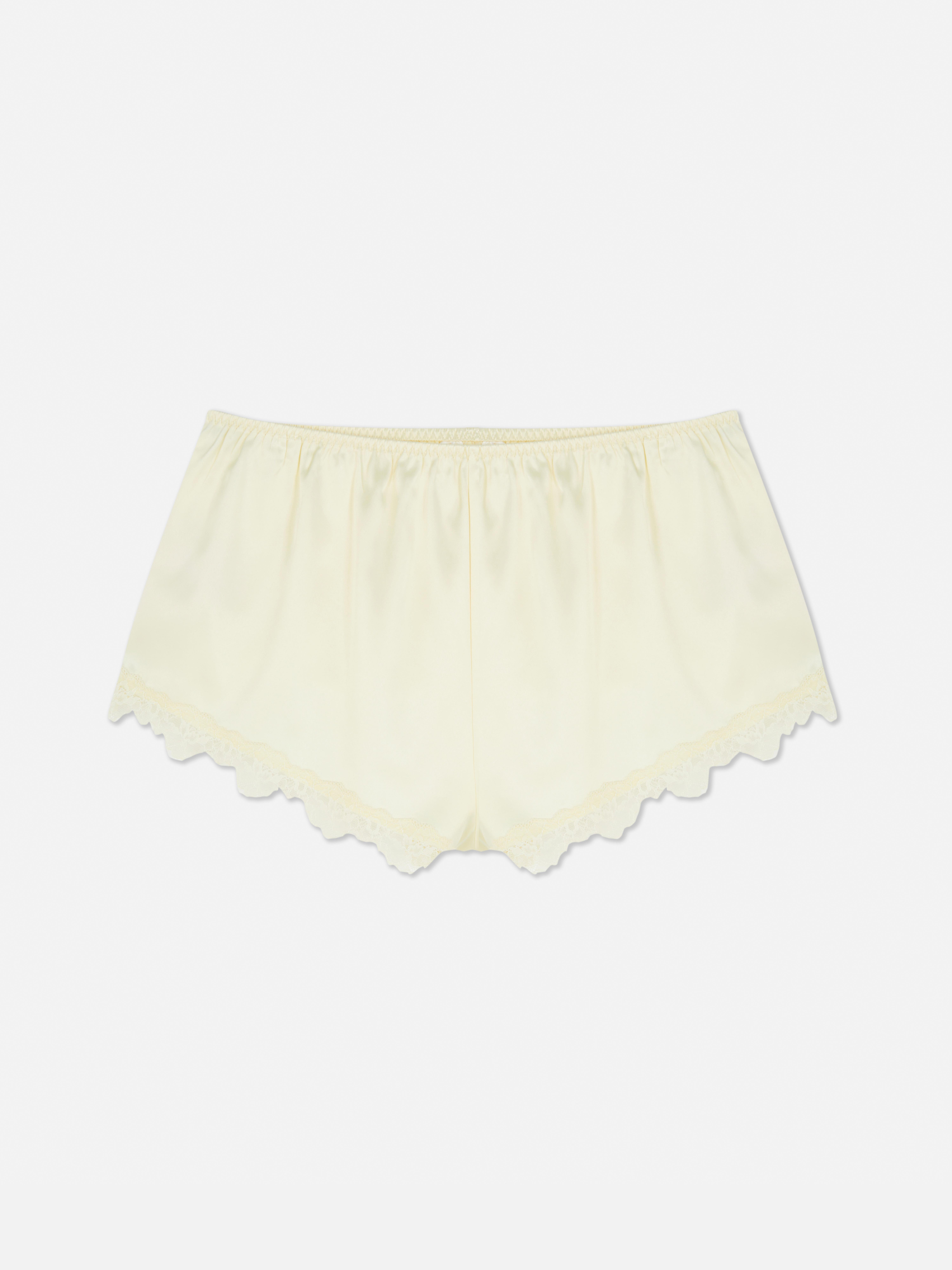 Satin Lace trim Shorts