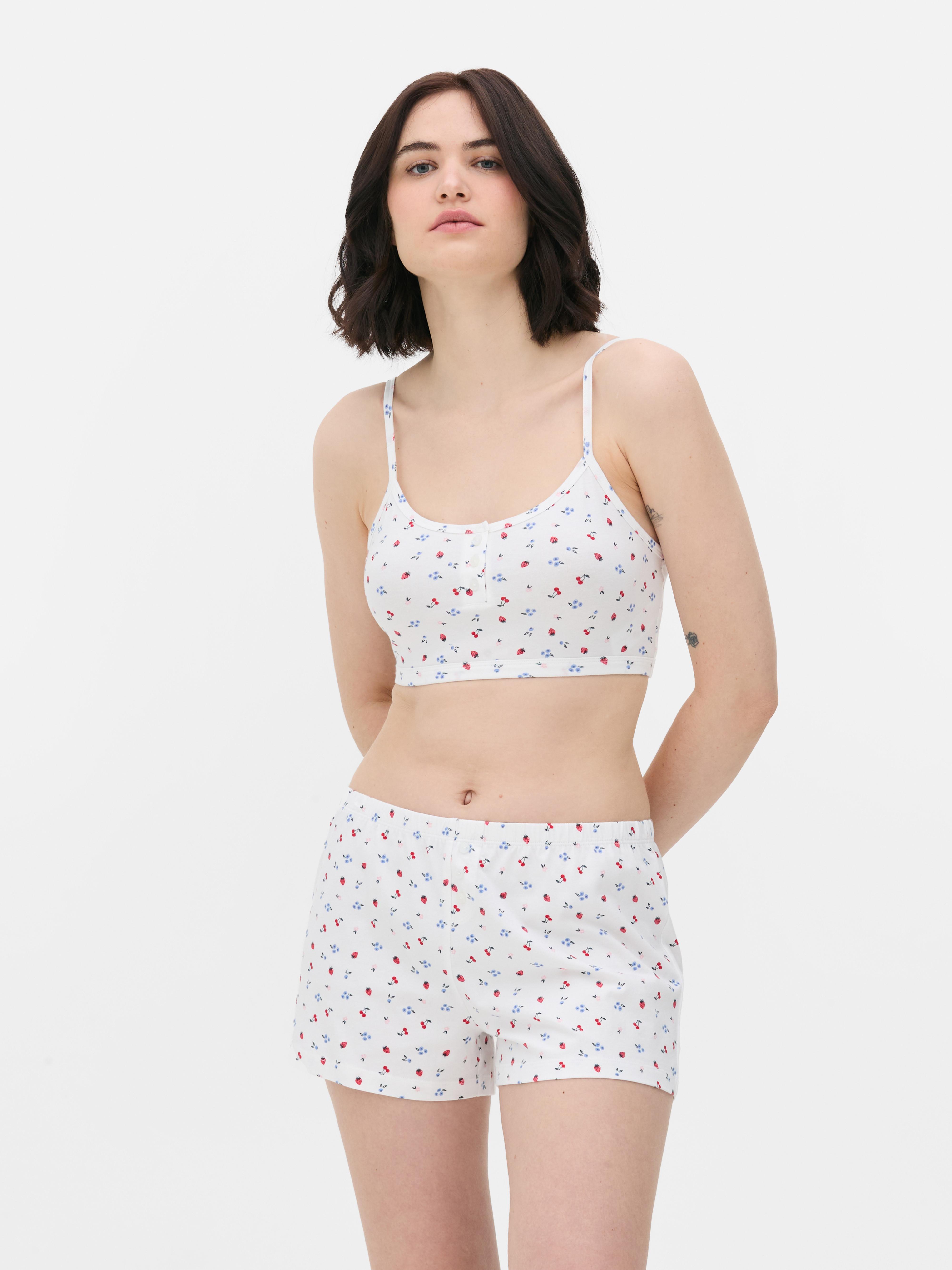 Cropped Cami and Shorts Set