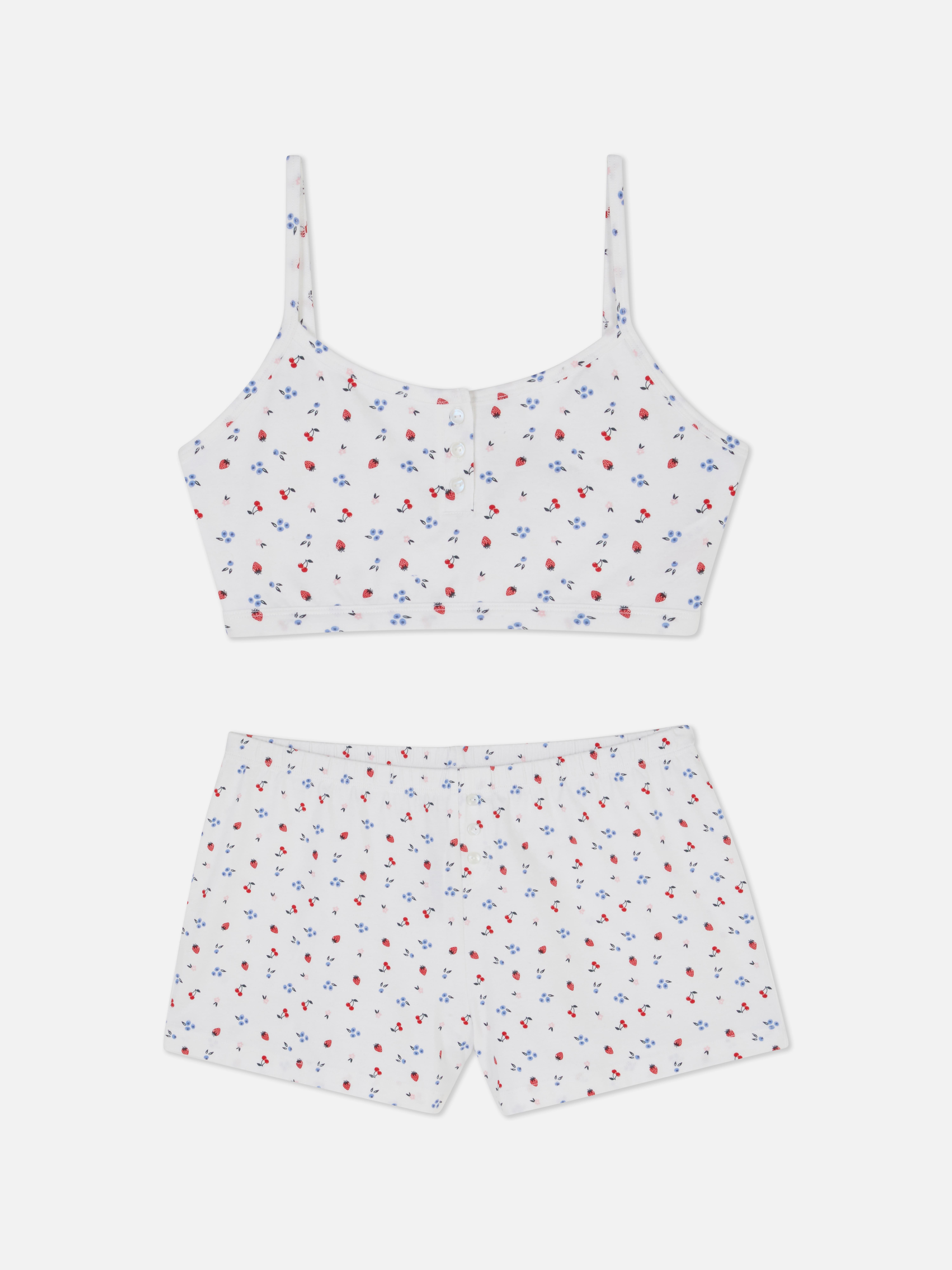 Cropped Cami and Shorts Set
