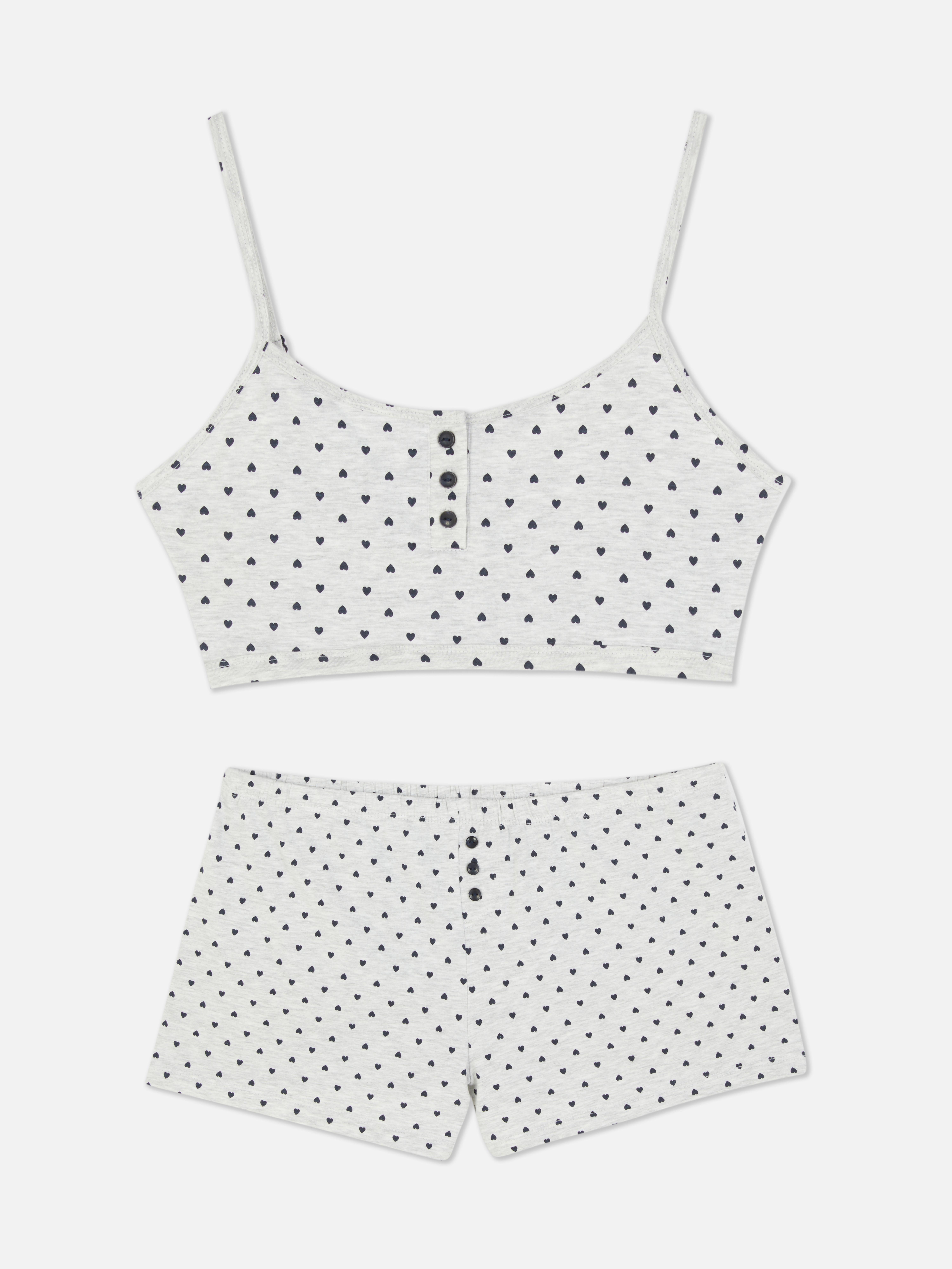 Cropped Cami and Shorts Set