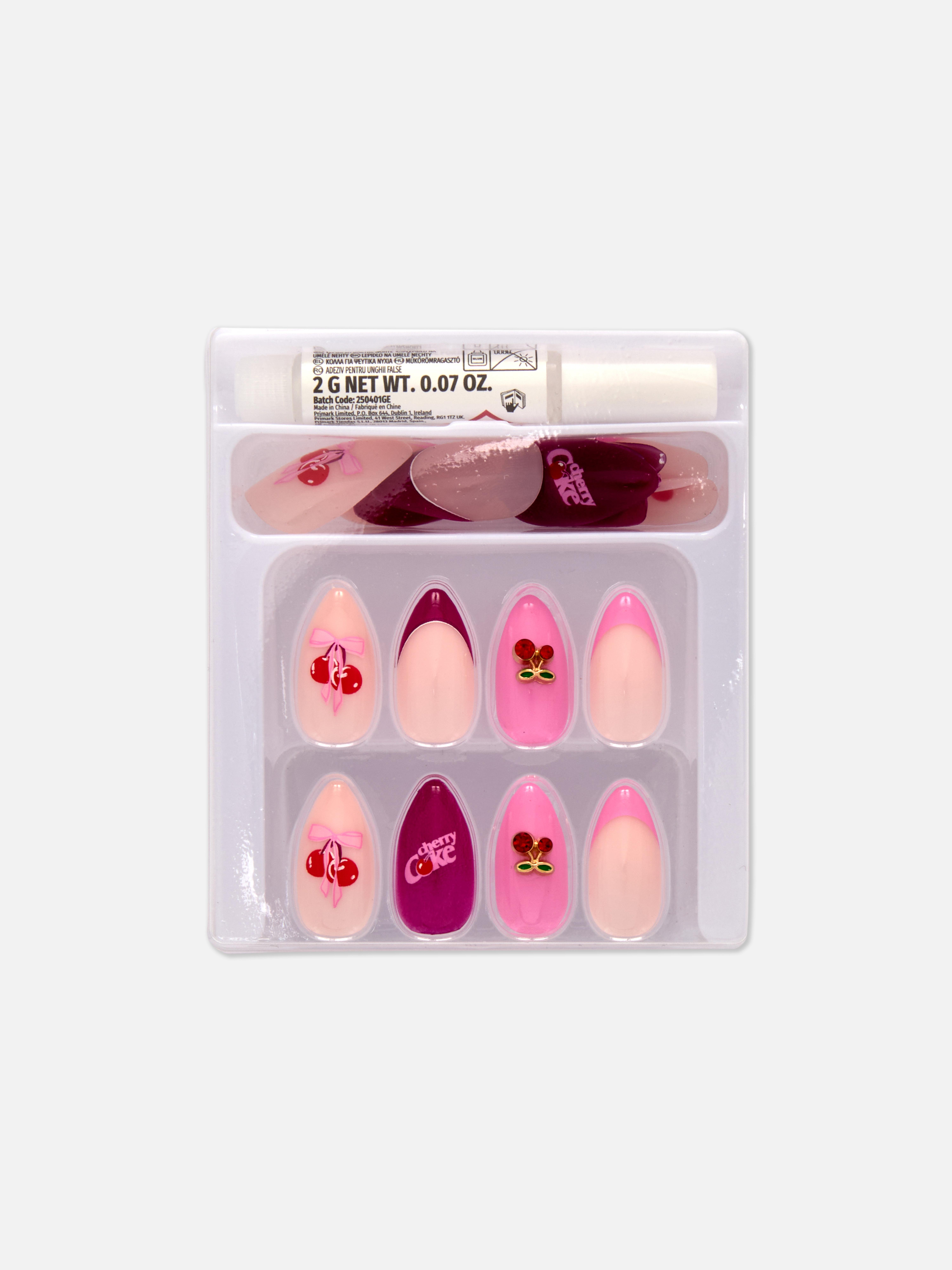Cherry Coke False Nail Set