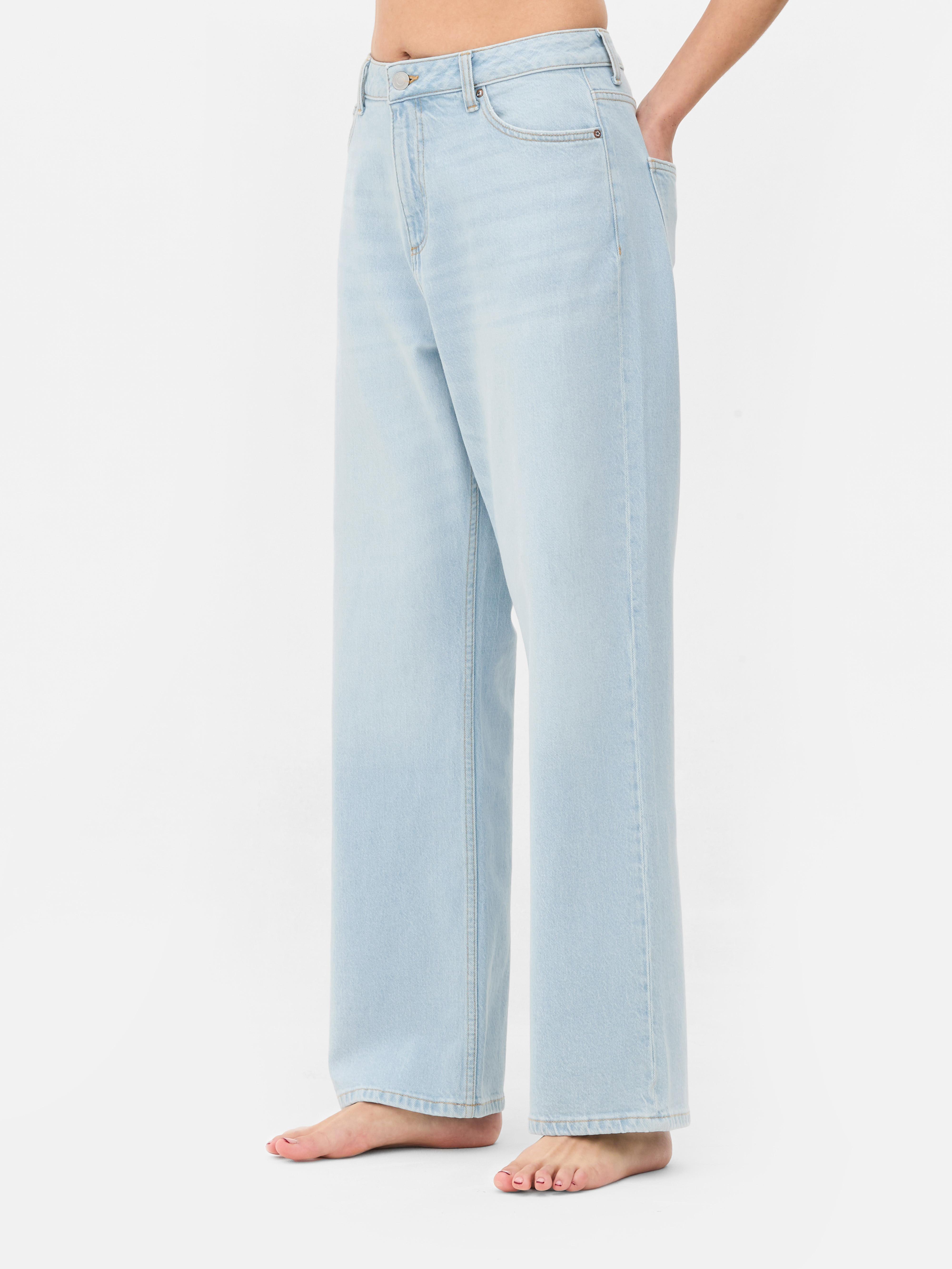 Straight Leg Denim Jeans | Short & Long