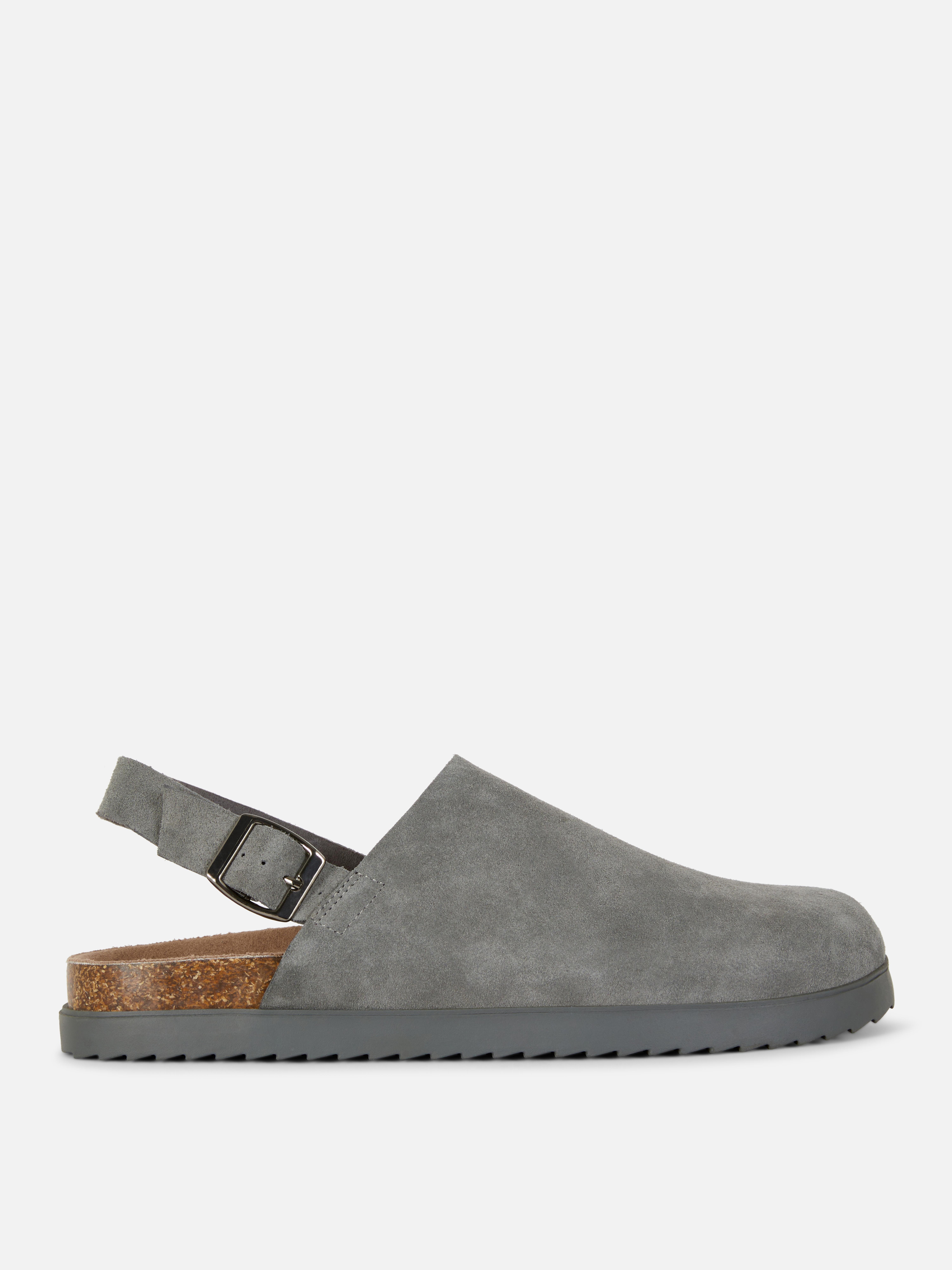 Sandali sabot in pelle scamosciata con punta chiusa Kem