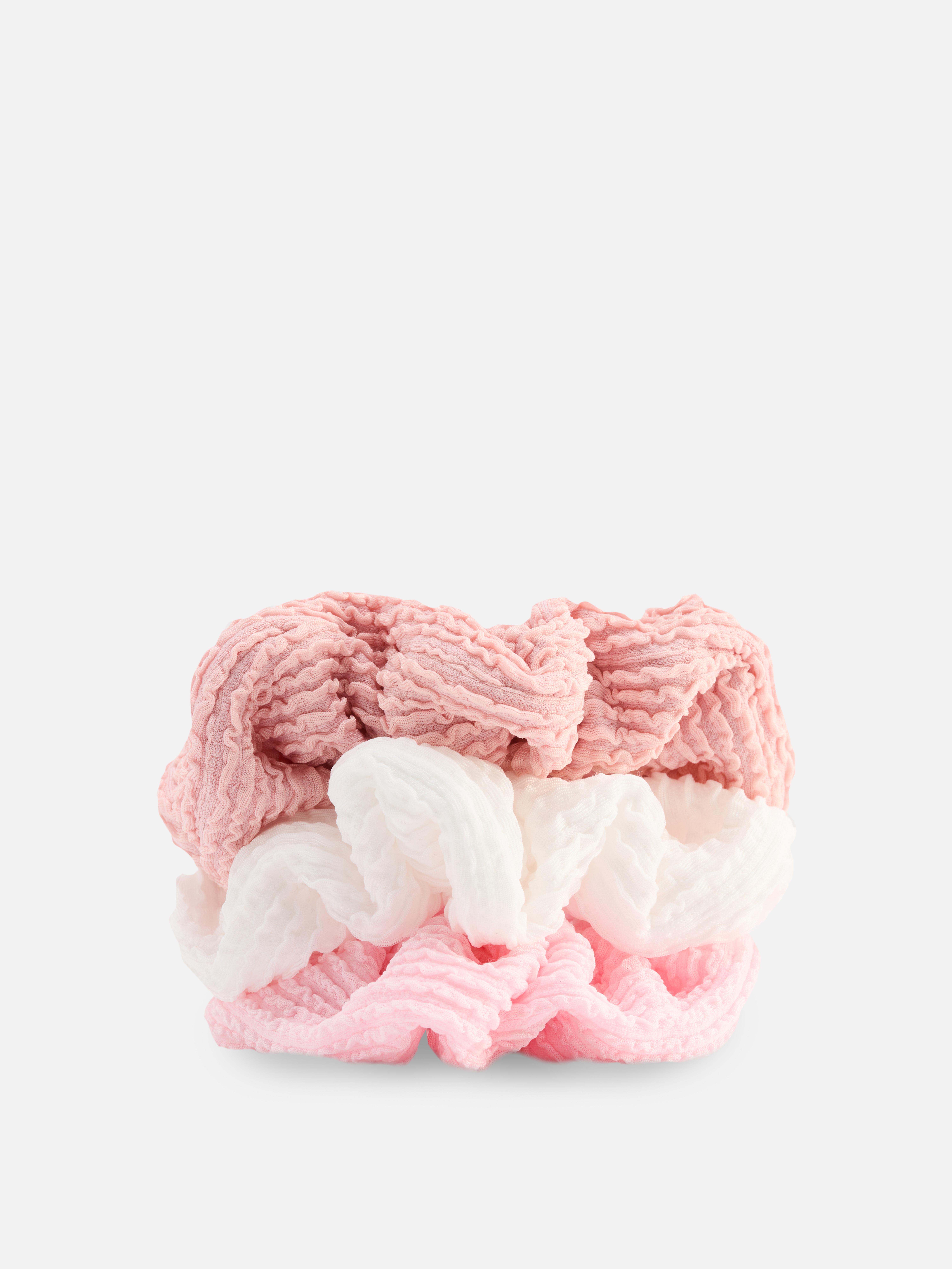 Gerimpelde haarscrunchies, set van 3