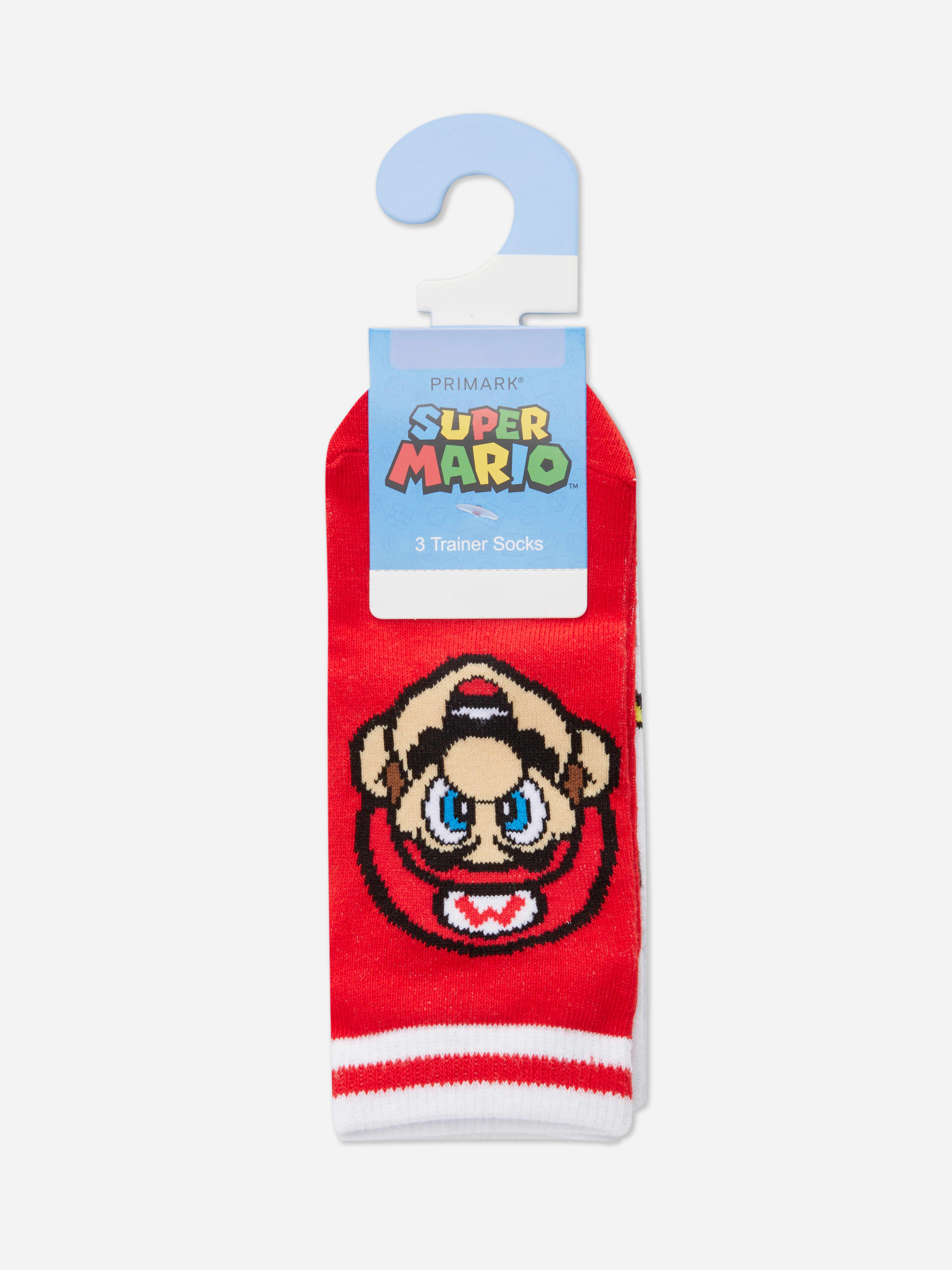„Super Mario“ Sneakersocken, 3er-Pack
