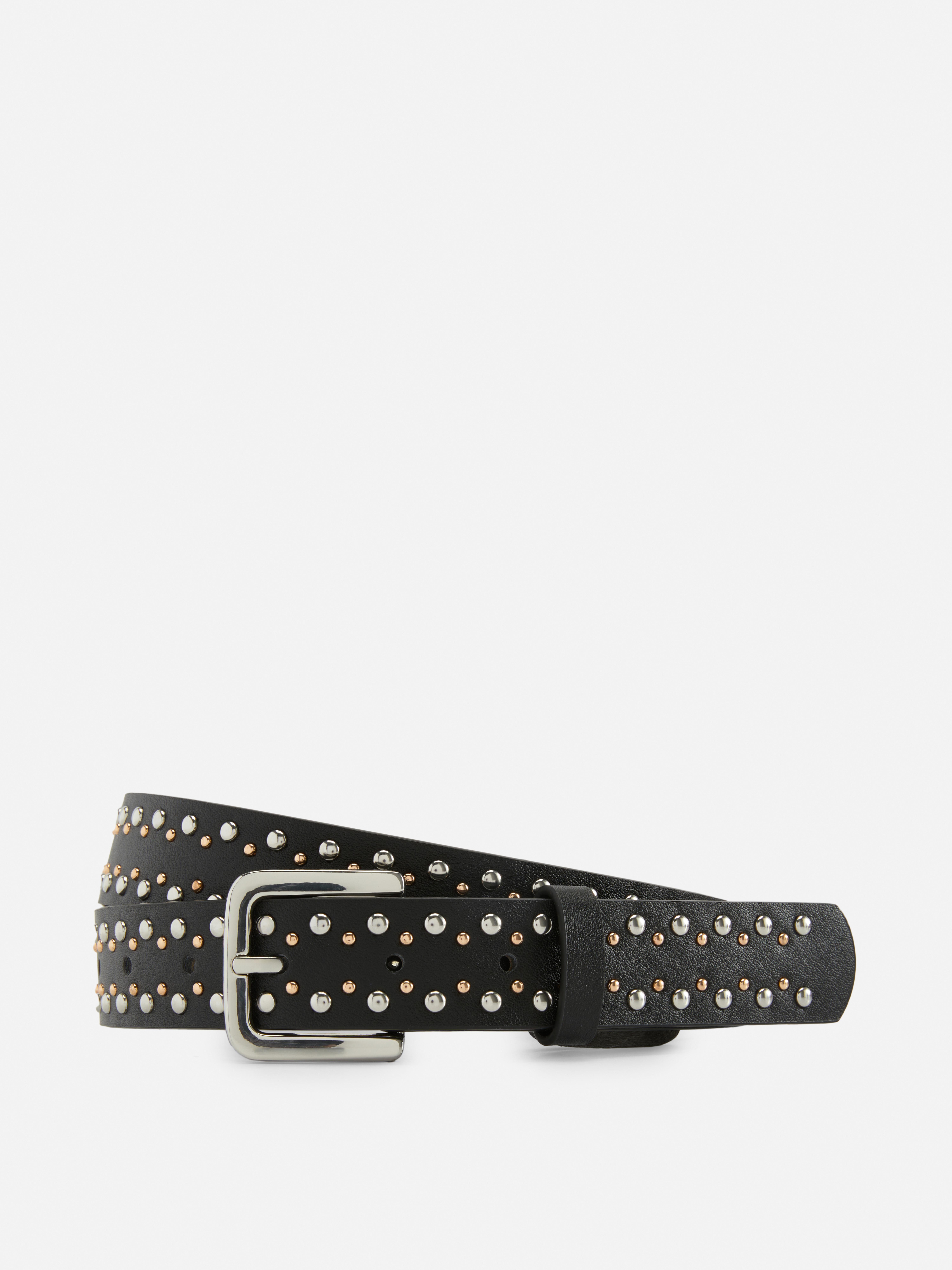 Cintura con borchie Nero