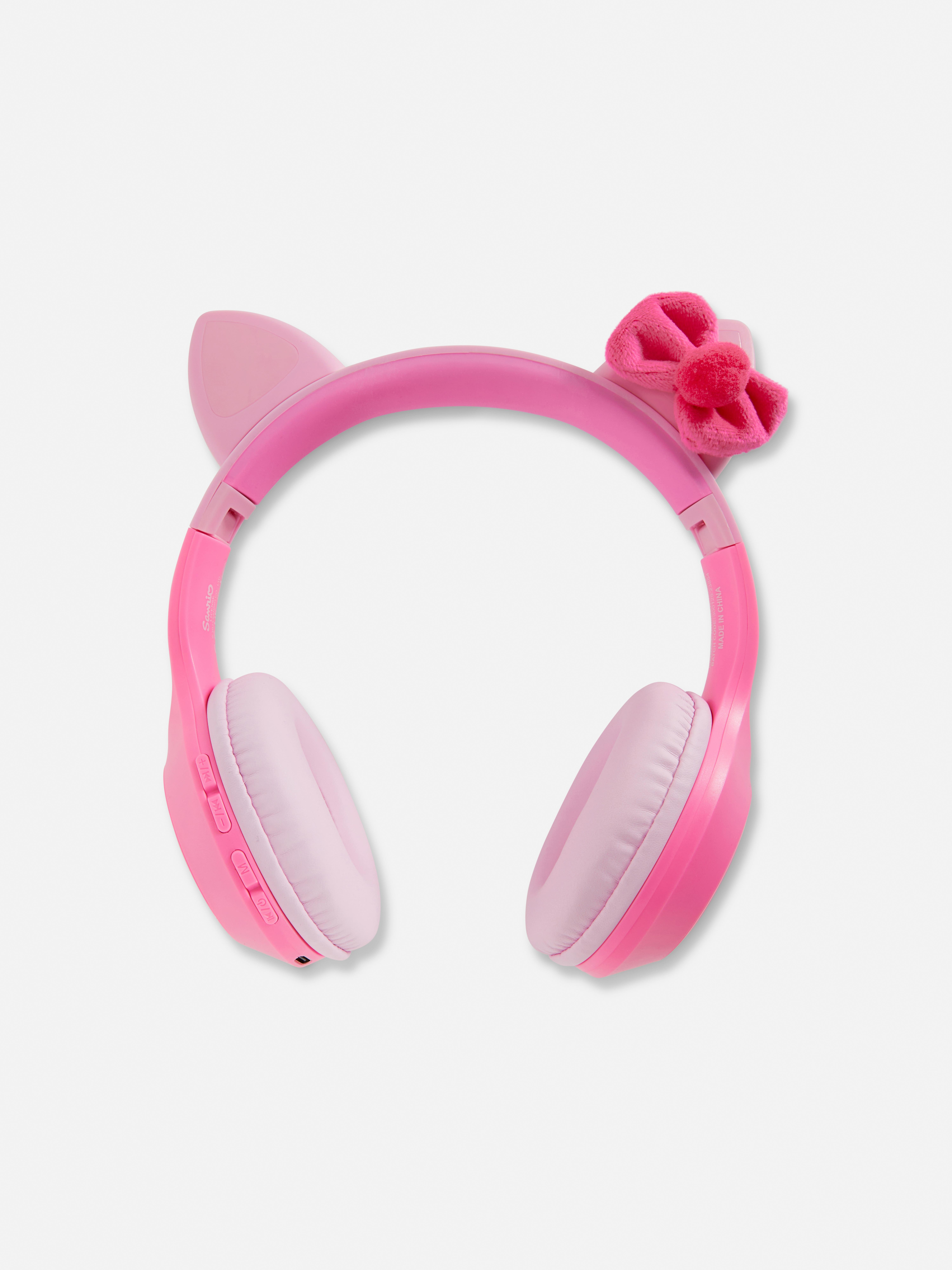 Koptelefoon met oren en strikje Hello Kitty