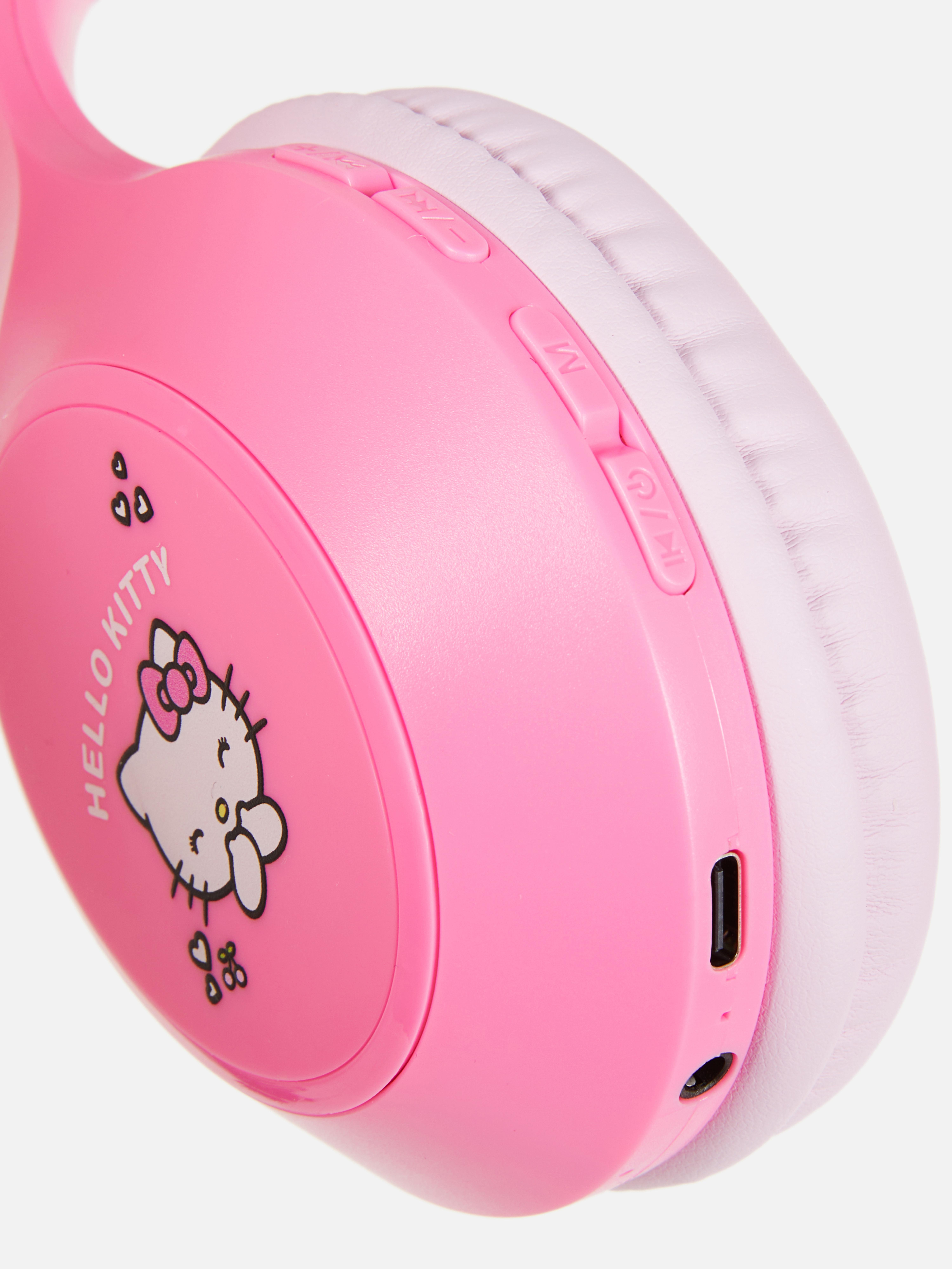 Koptelefoon met oren en strikje Hello Kitty