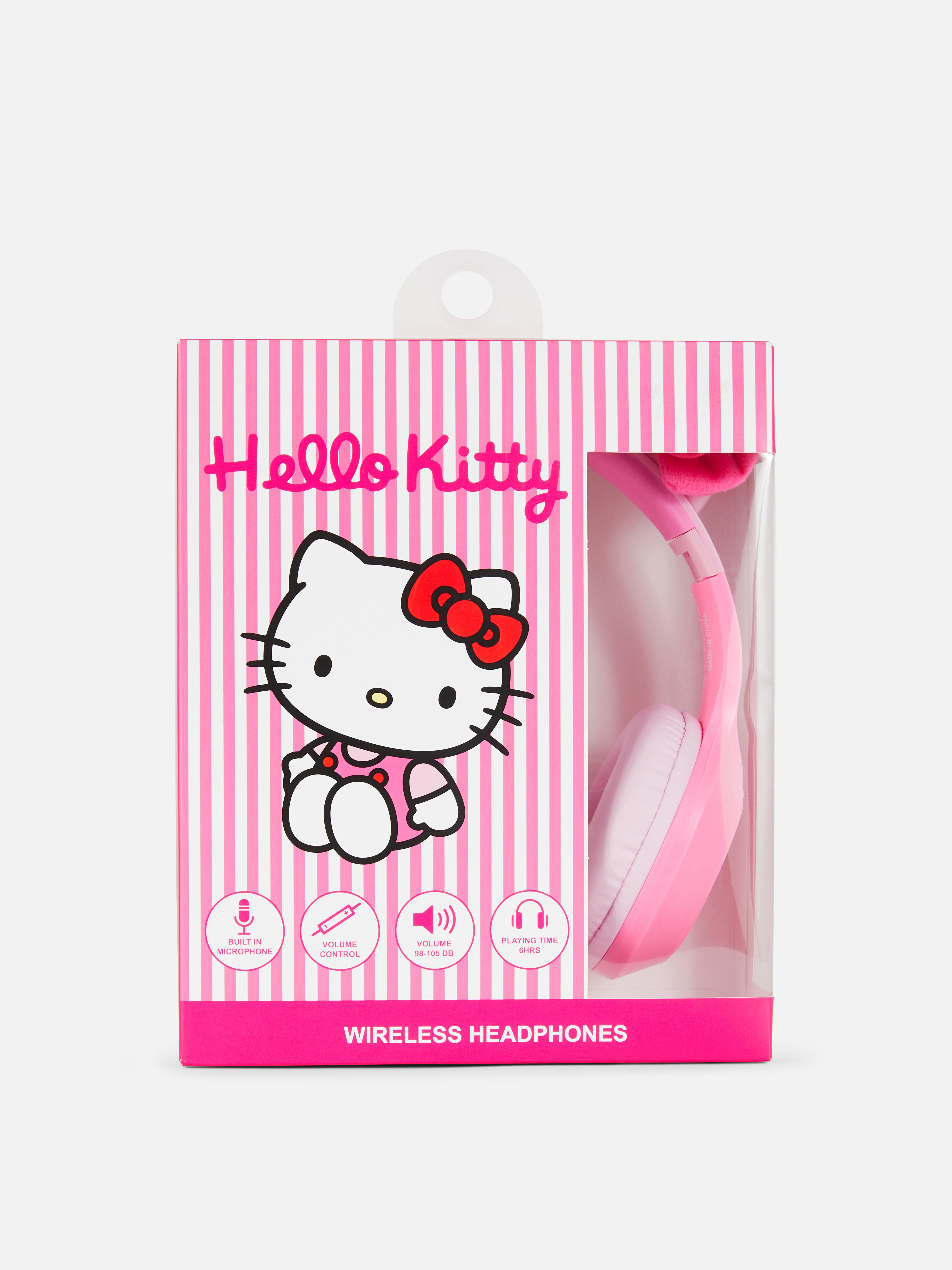 Koptelefoon met oren en strikje Hello Kitty