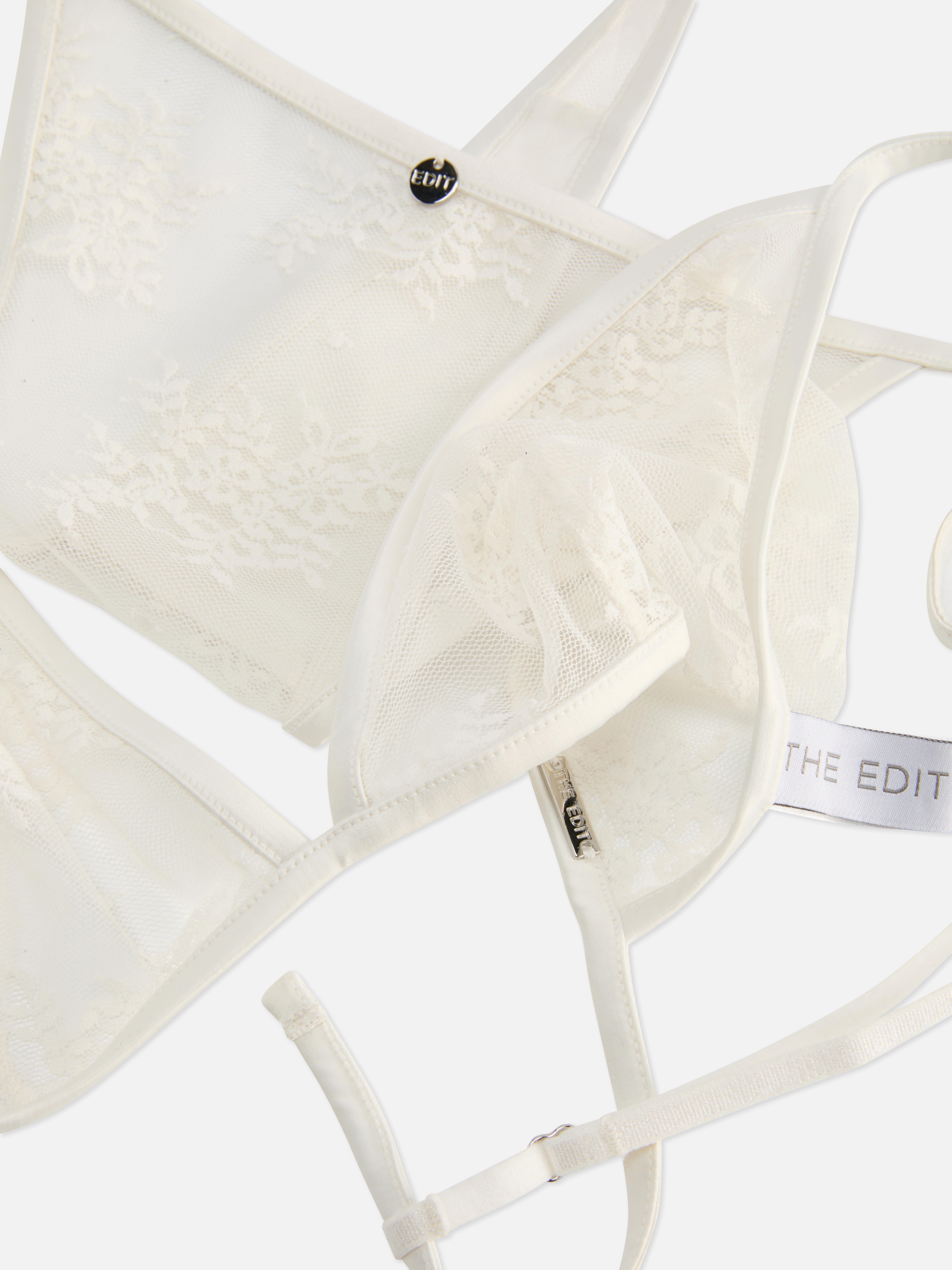 Conjunto roupa interior detalhe renda The Edit