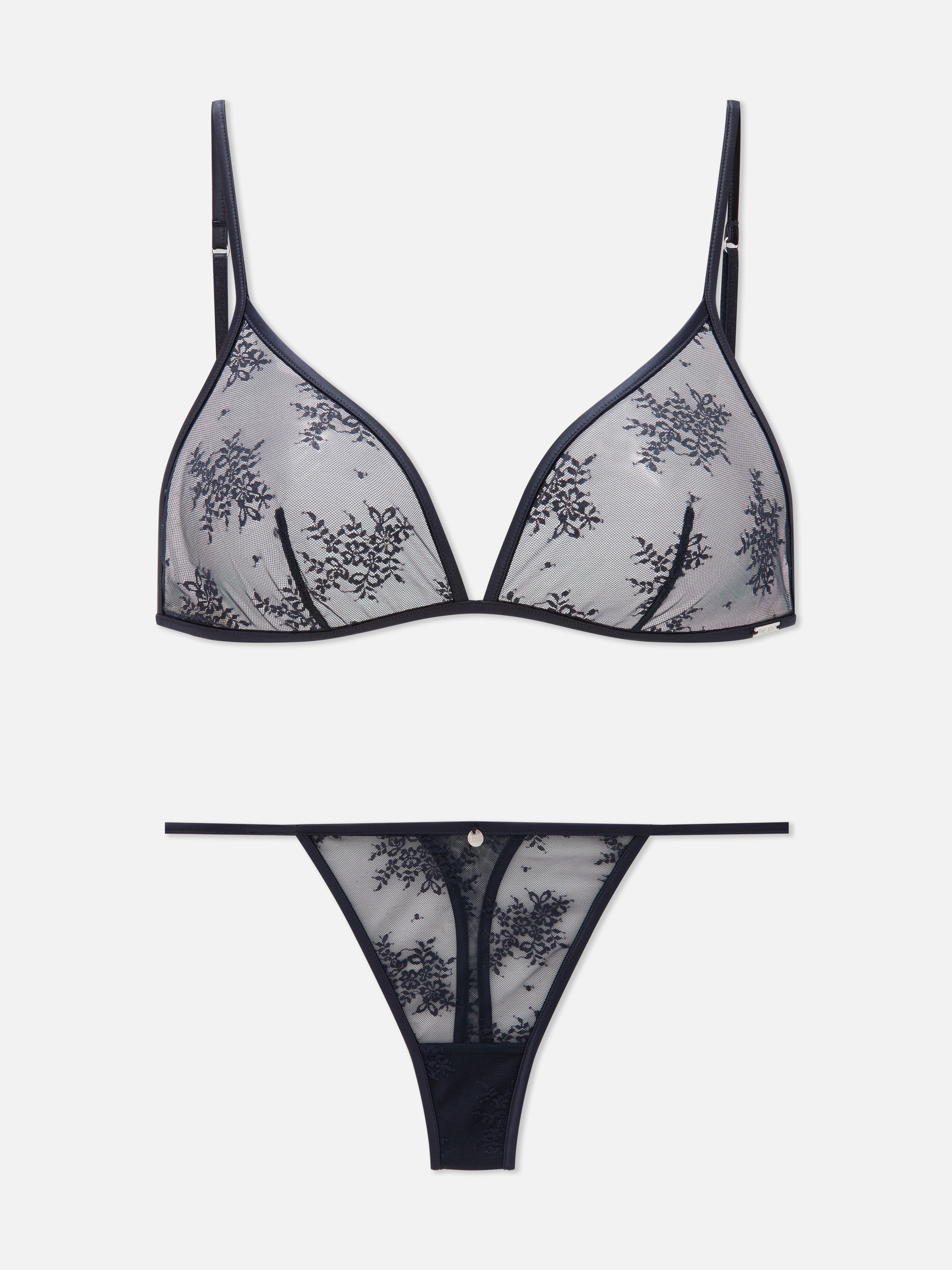 The Edit Lace Detail Underwear Set