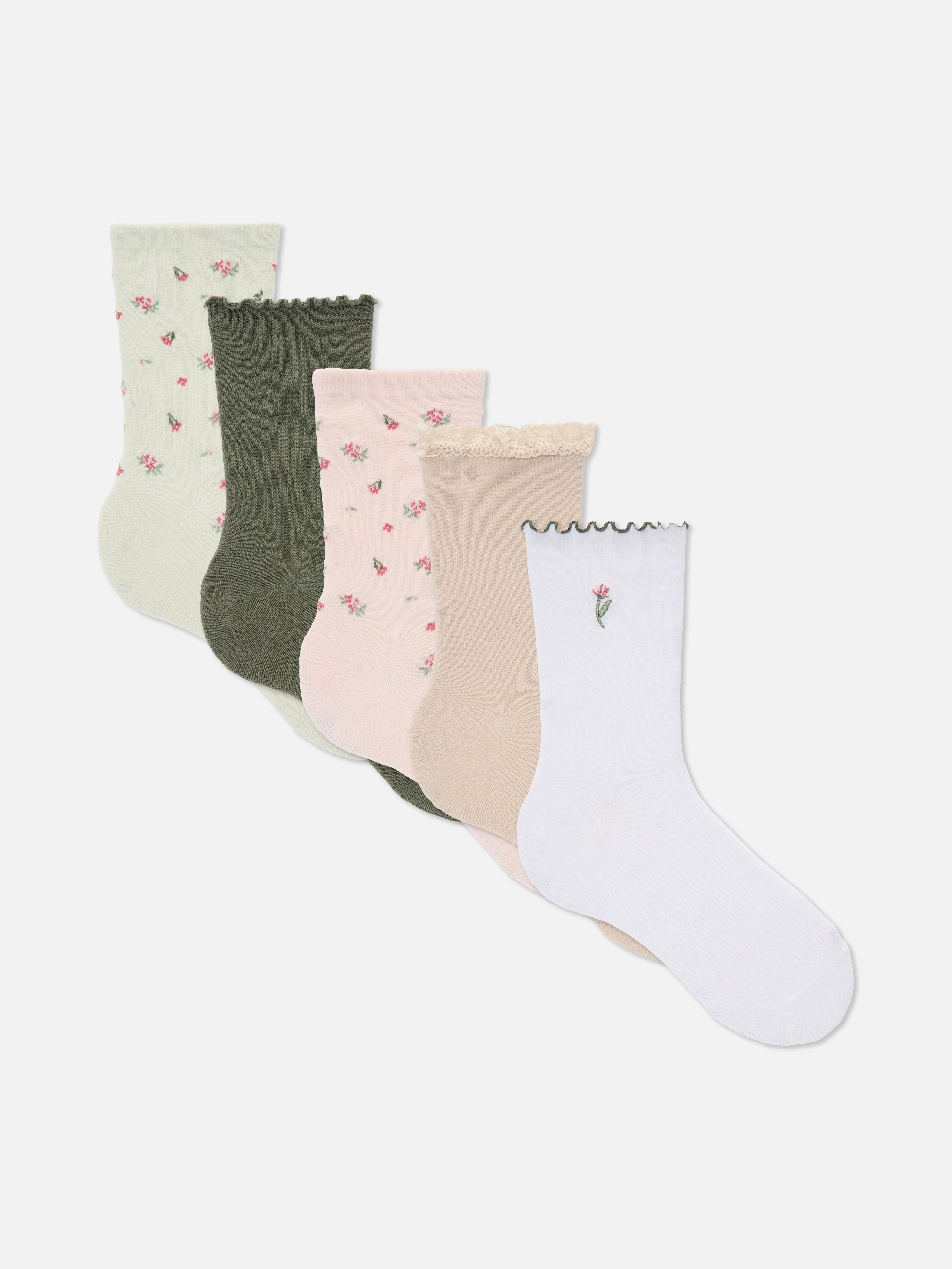Lot de 5 paires de chaussettes à motifs