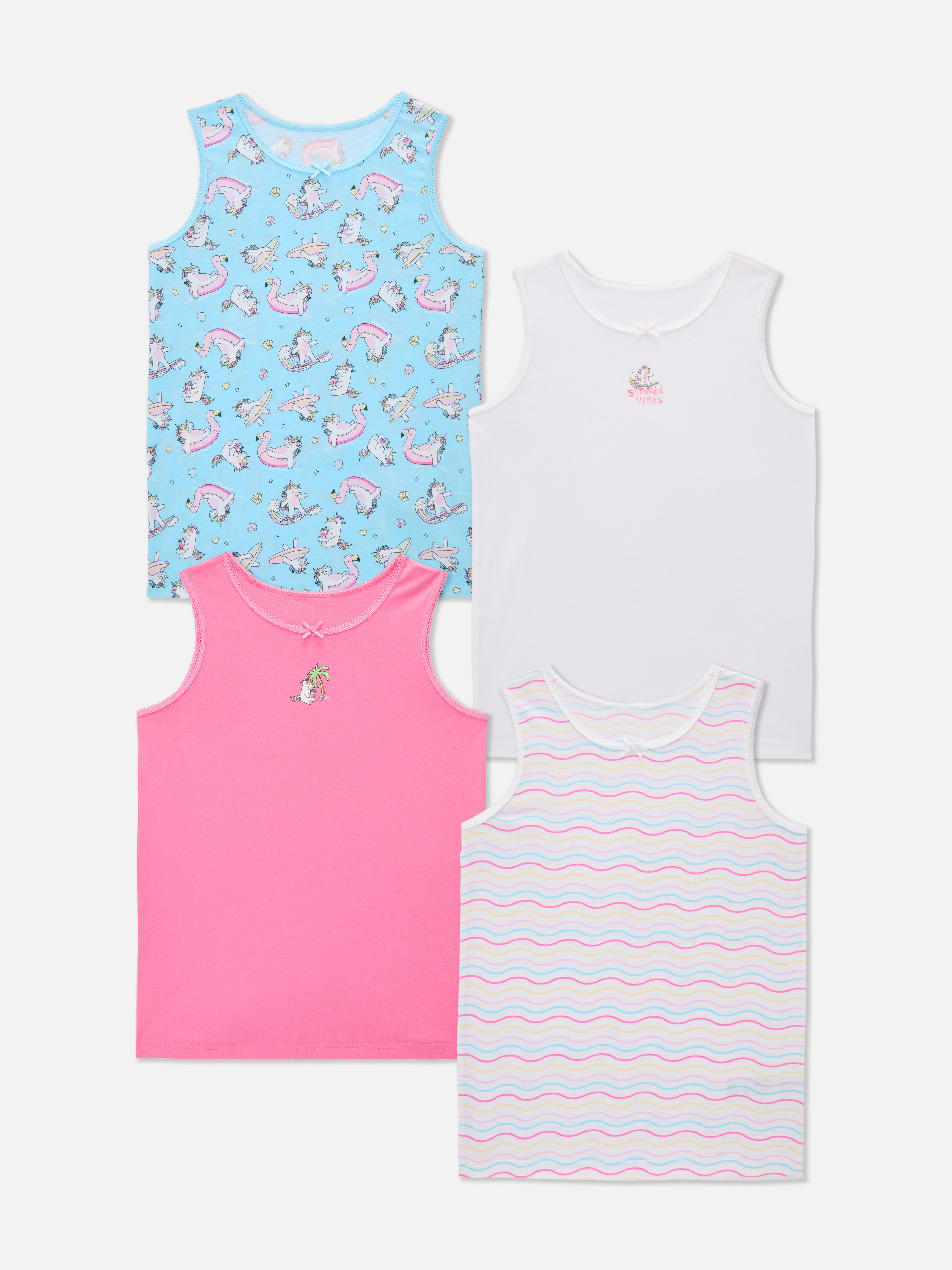 1.5-12yrs | 4pk Unicorn Graphic Vests