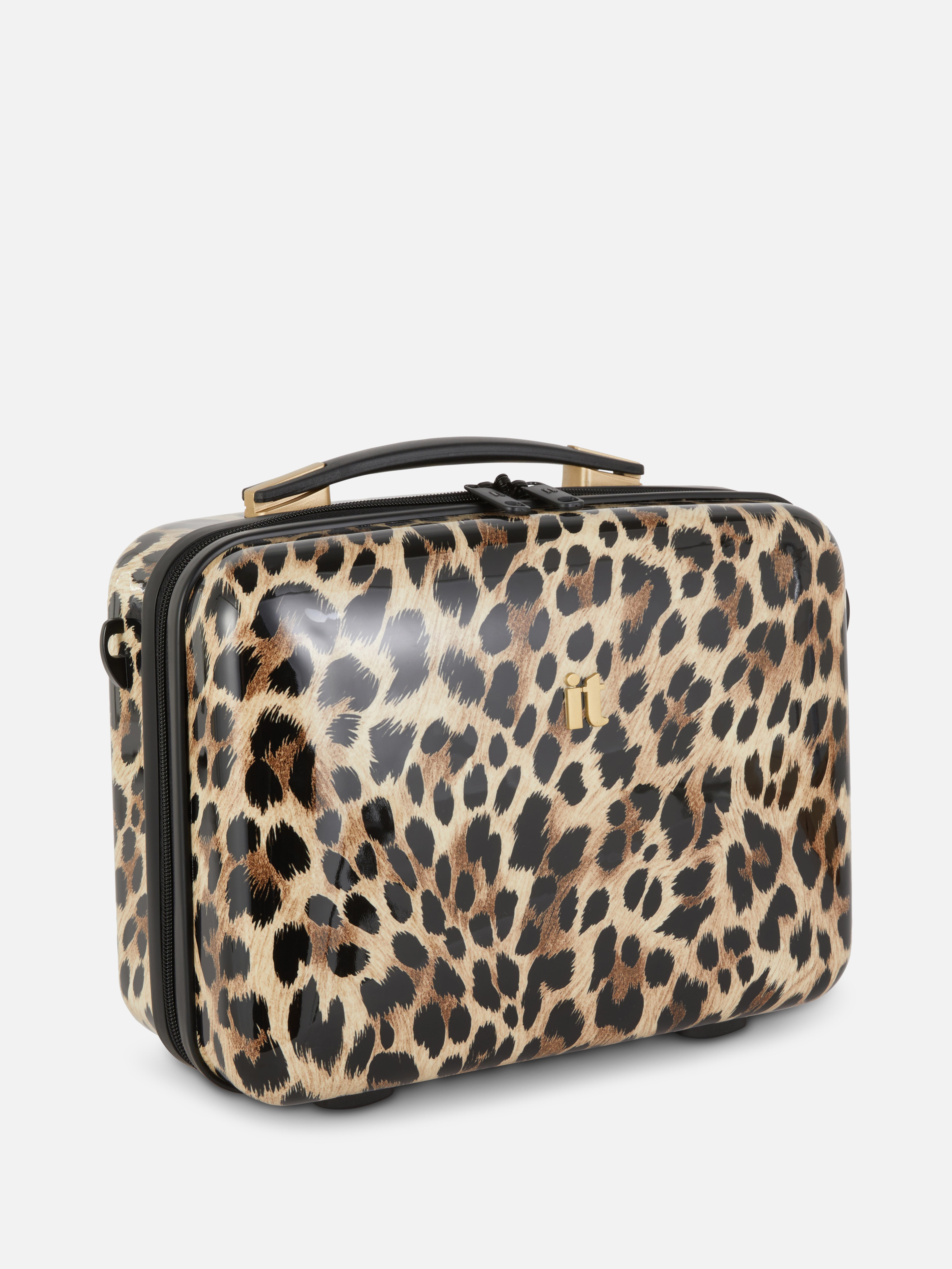 „It Luggage“ Hartschalenkosmetikkoffer mit Leopardenmuster