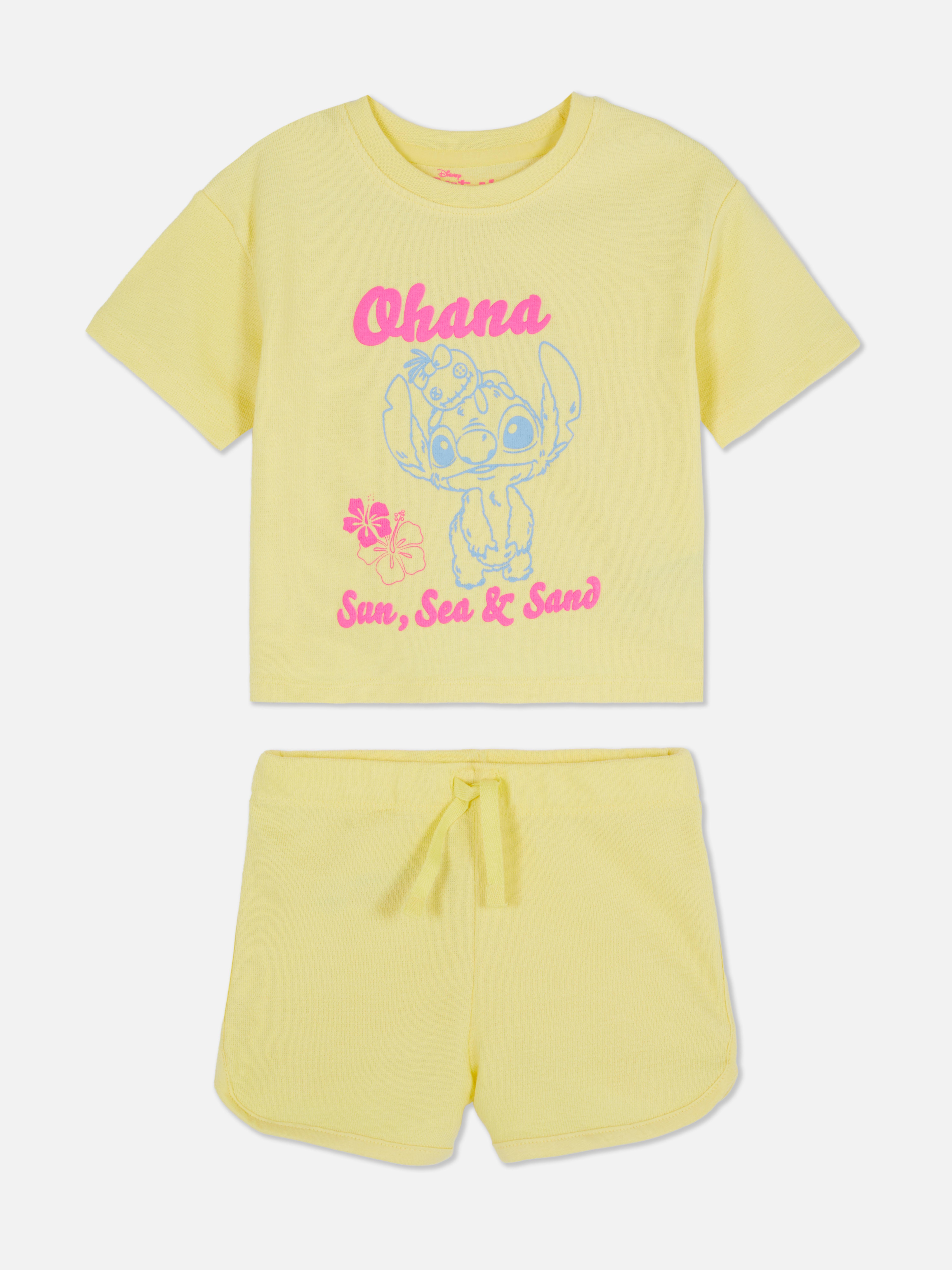 Set de pantalones cortos y camiseta de Stitch