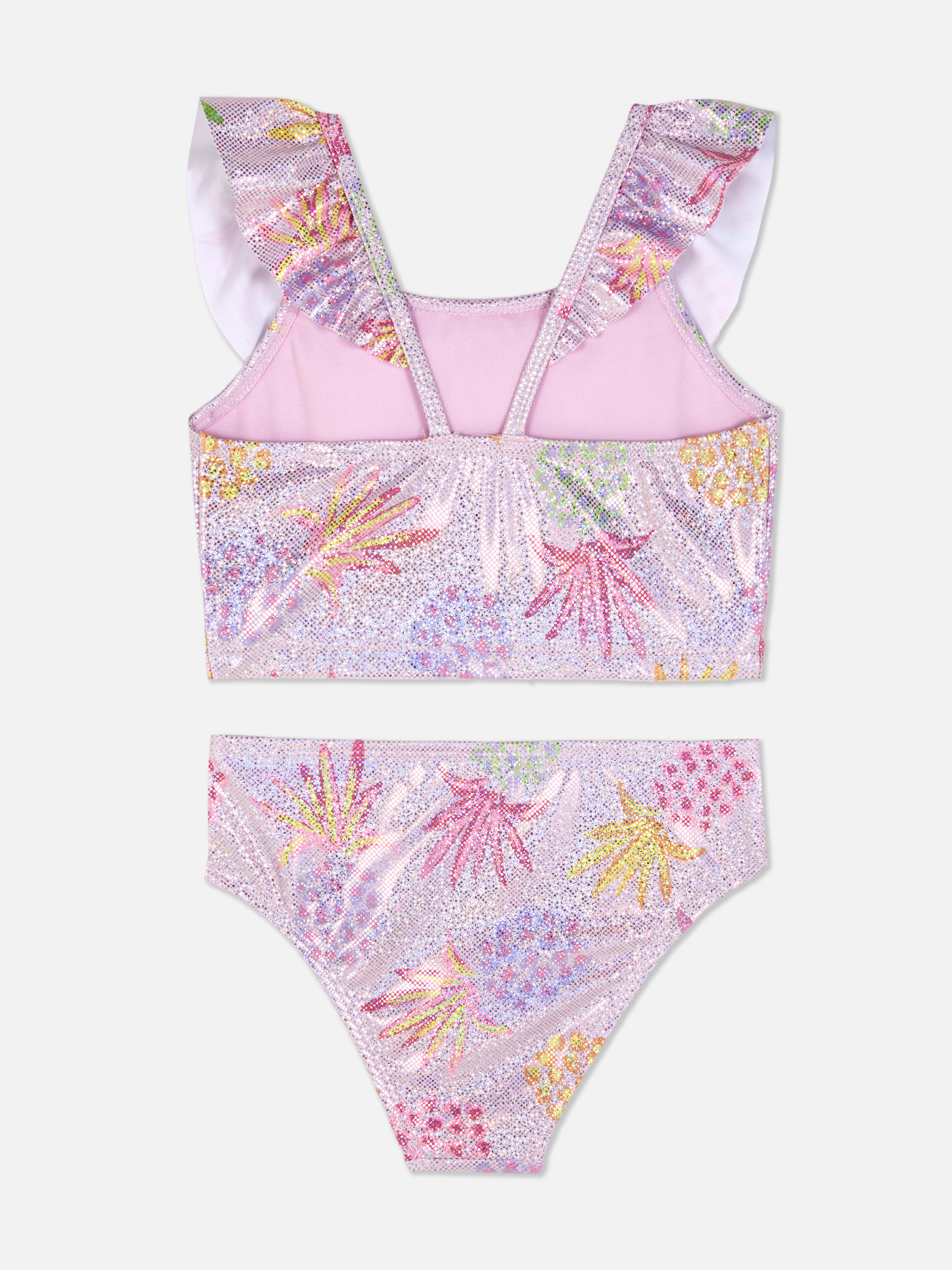 Metallic Ruffle Bikini