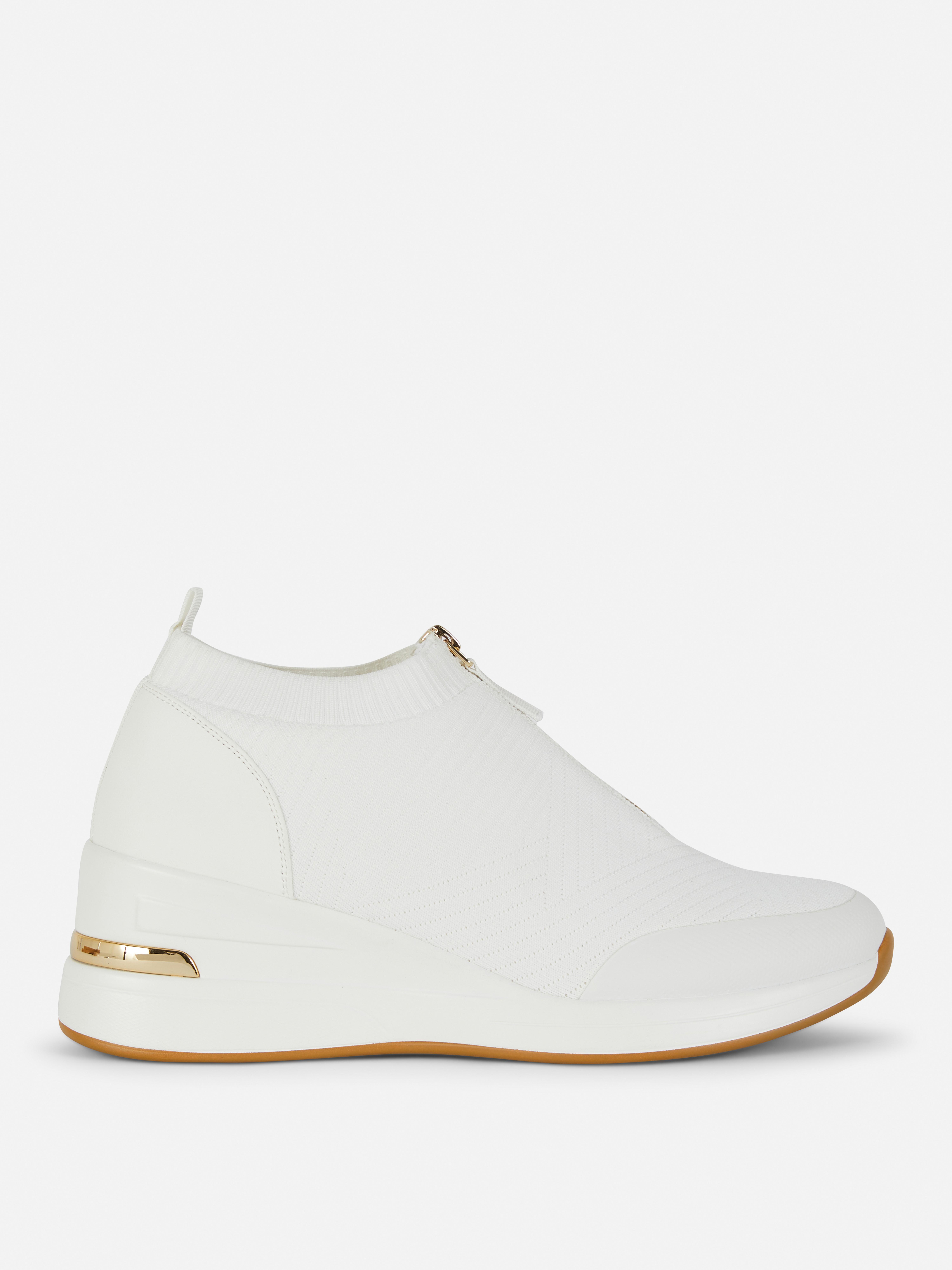 Strick-Sneaker mit Keilabsatz