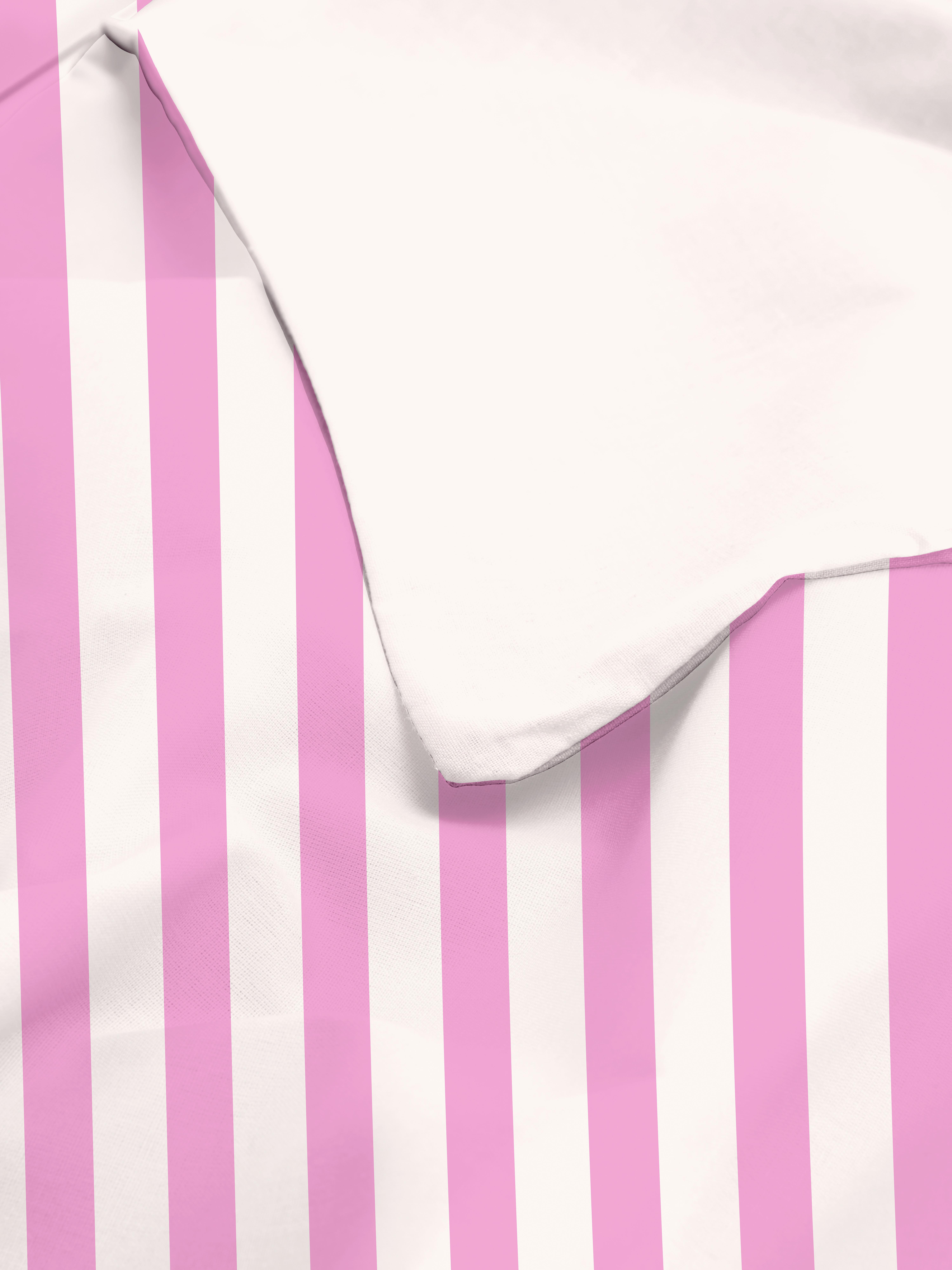 Reversible Stripe Double Duvet Cover Set