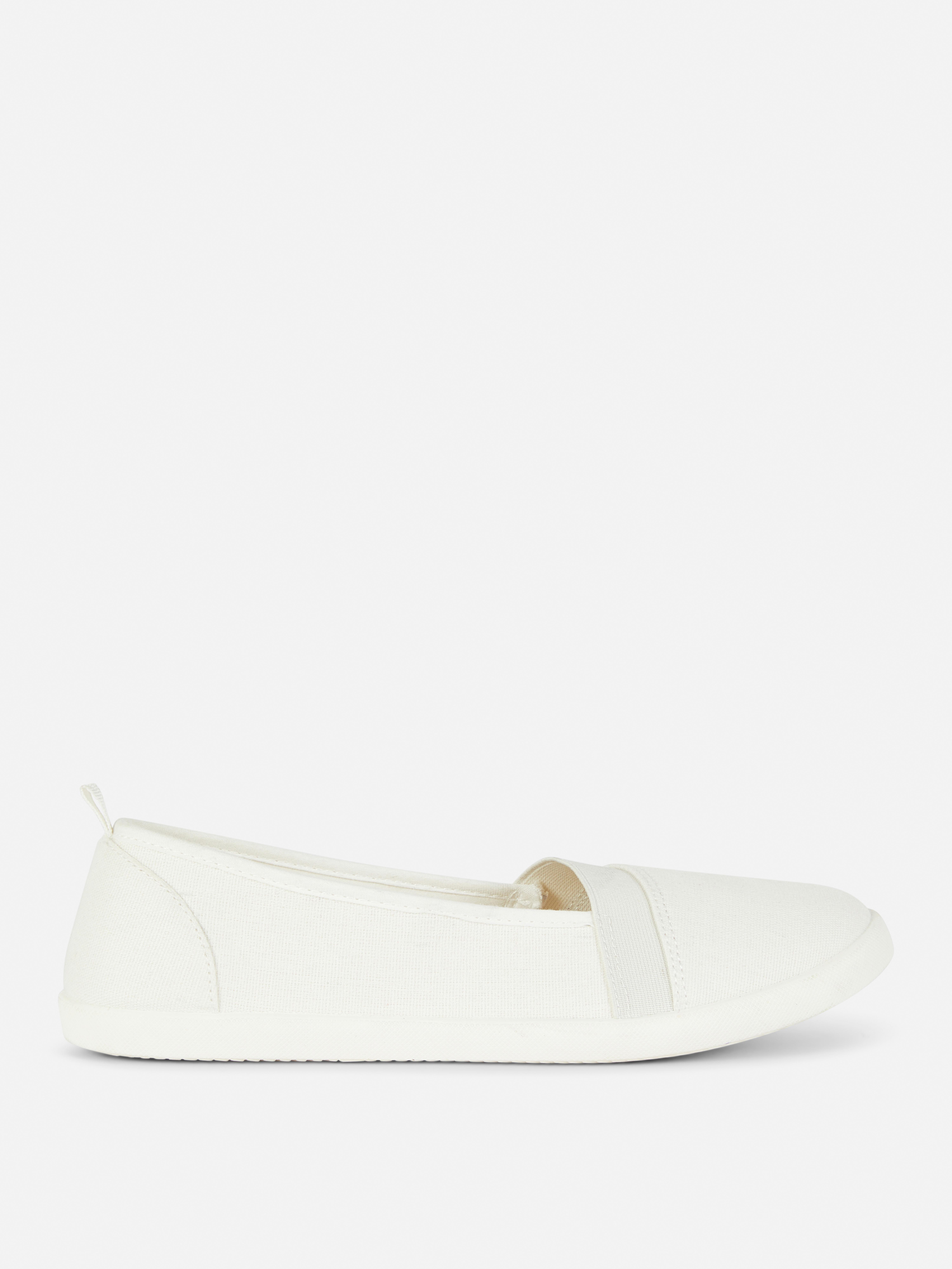 Zapatillas básicas de lona sin cordones