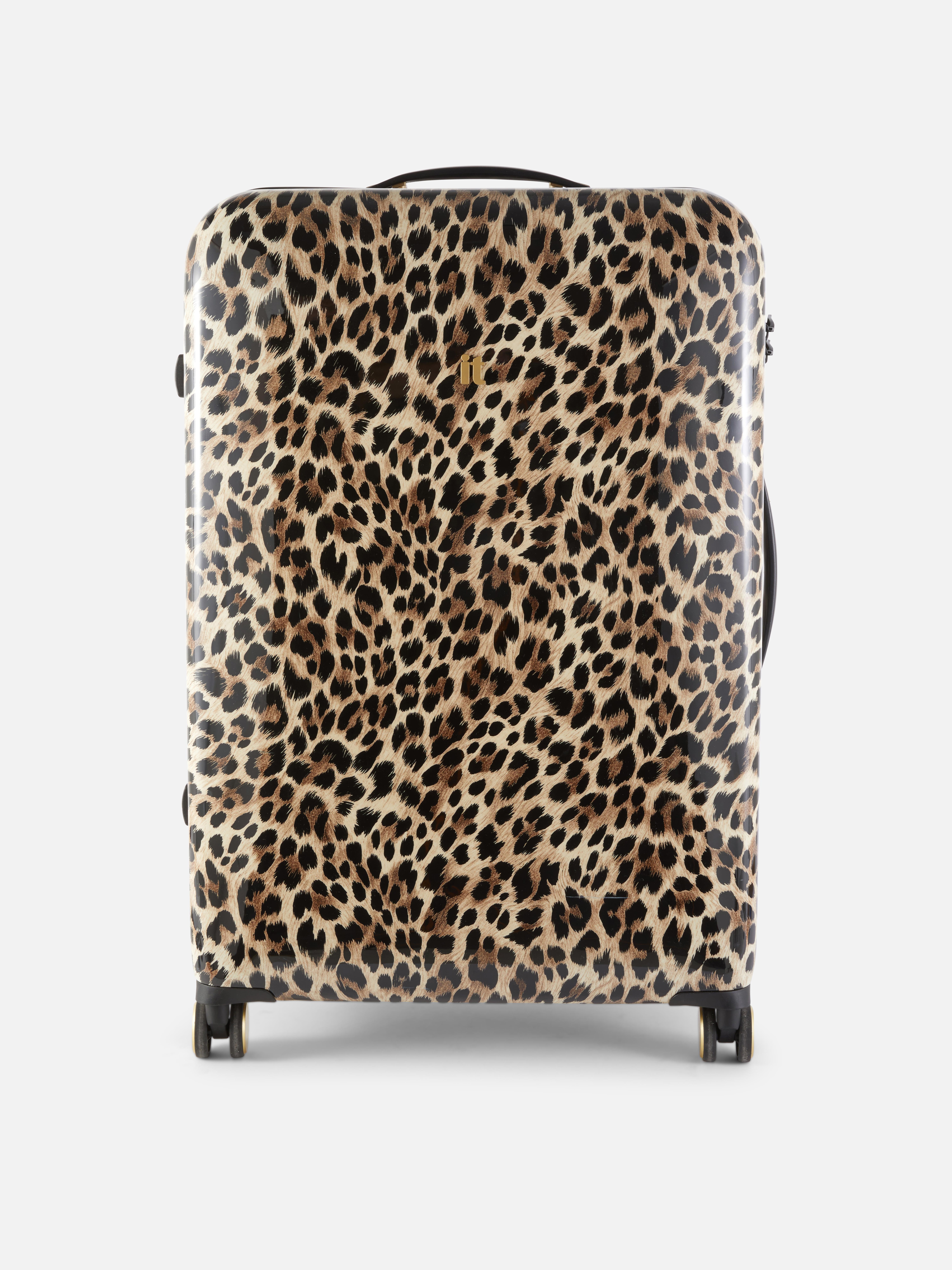 Leopard Print Hard Shell Suitcase