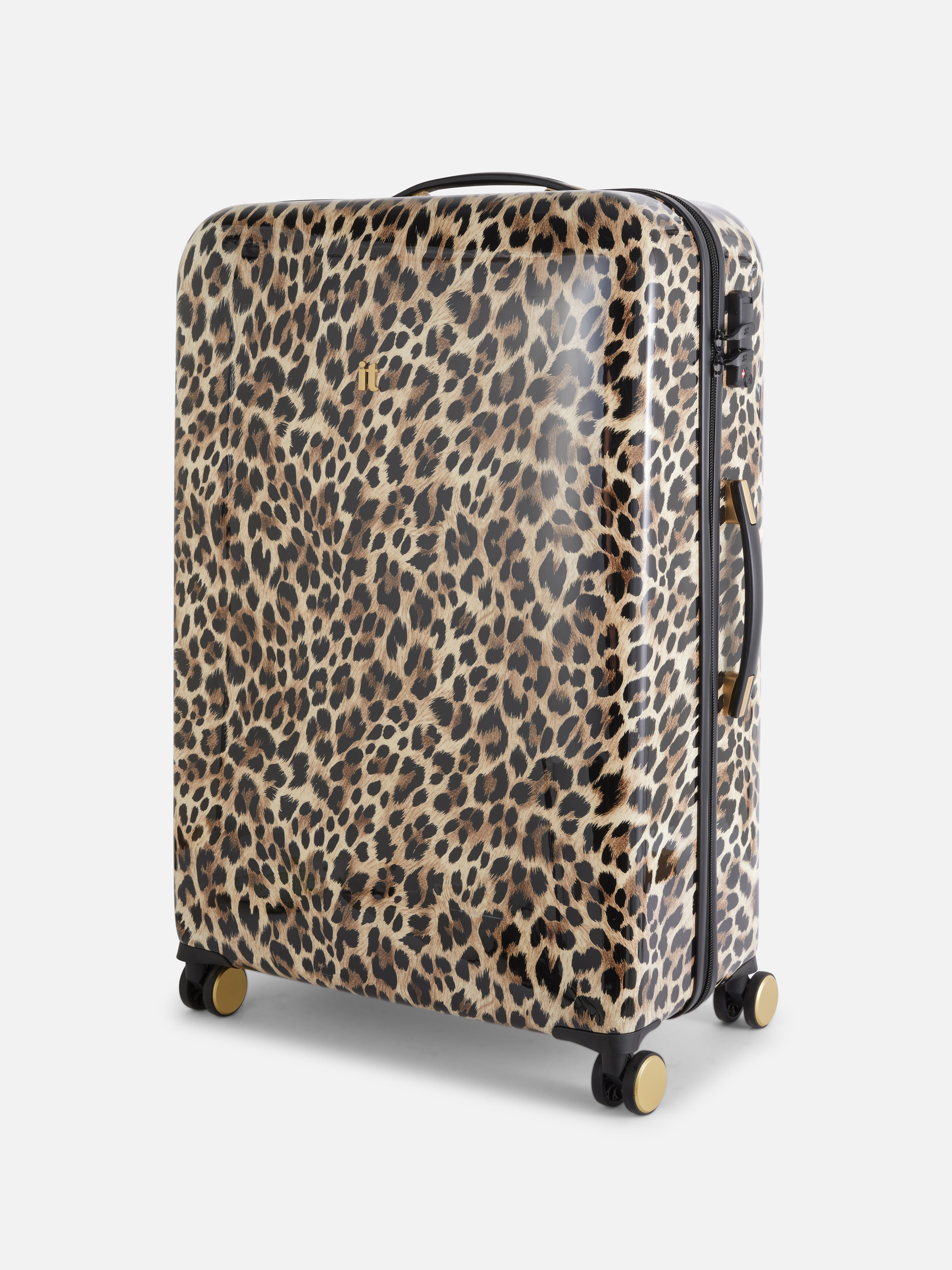 Hartschalenkoffer mit Leopardenmuster