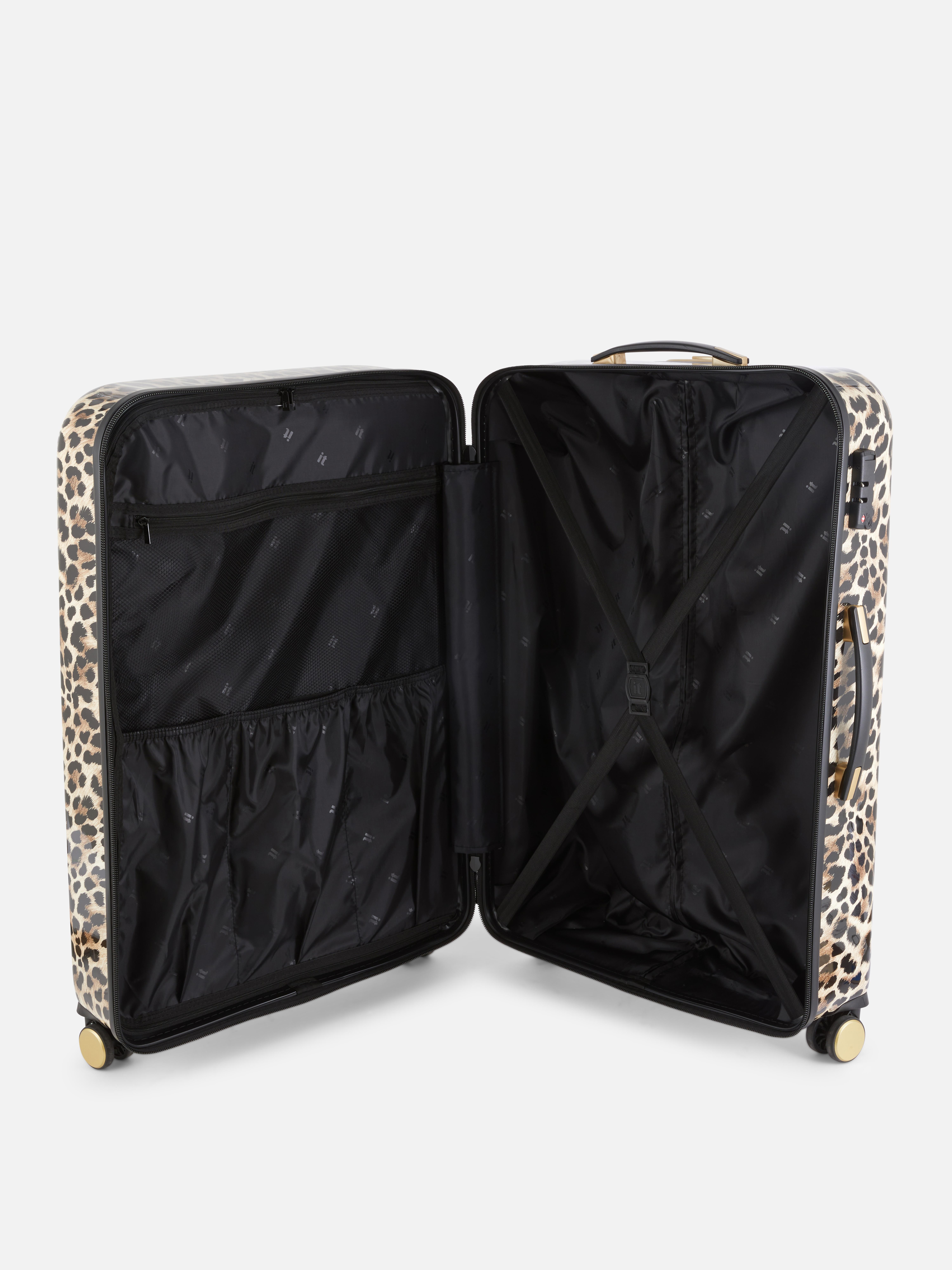 Hartschalenkoffer mit Leopardenmuster