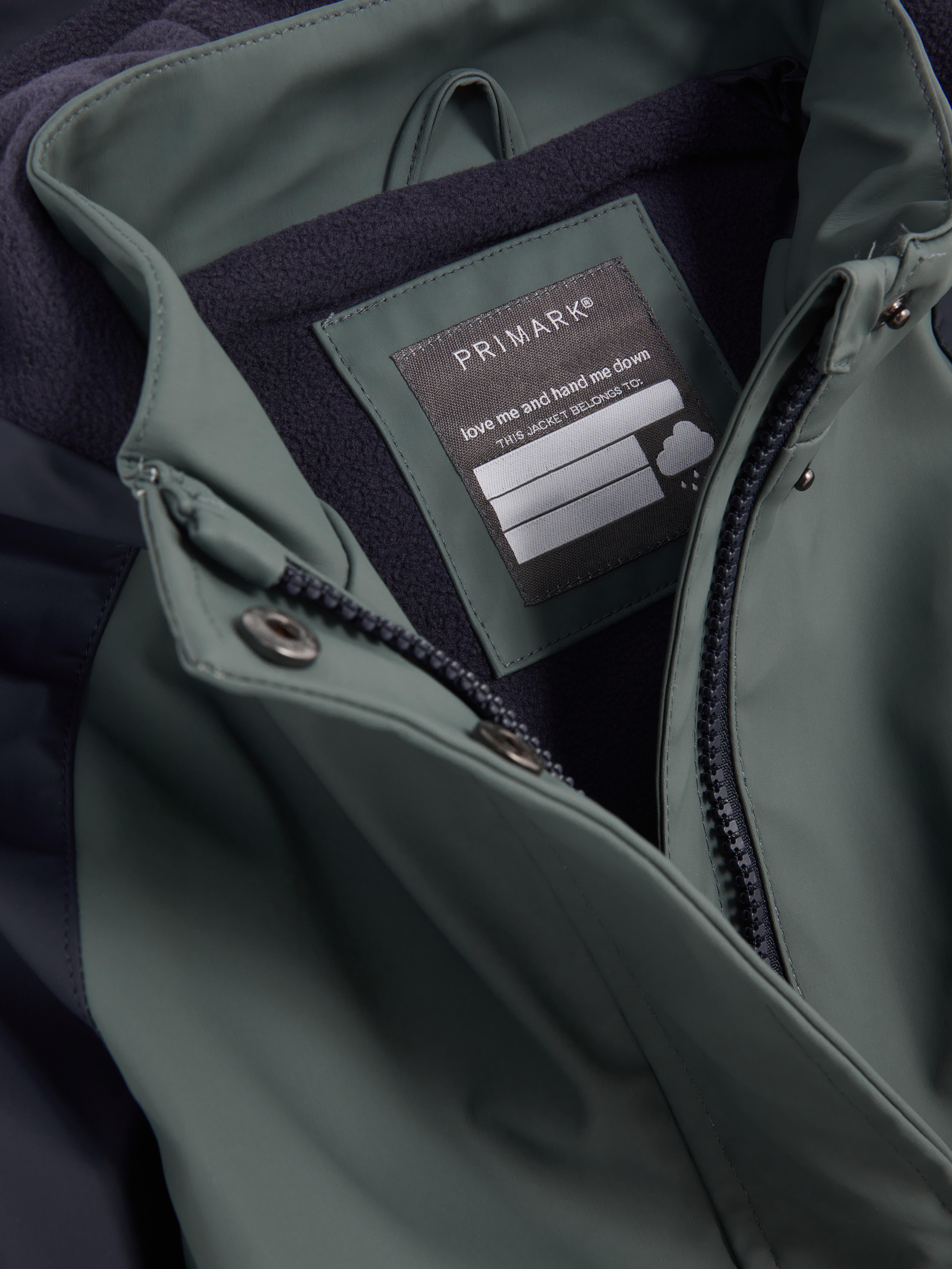Color Block Rain Jacket