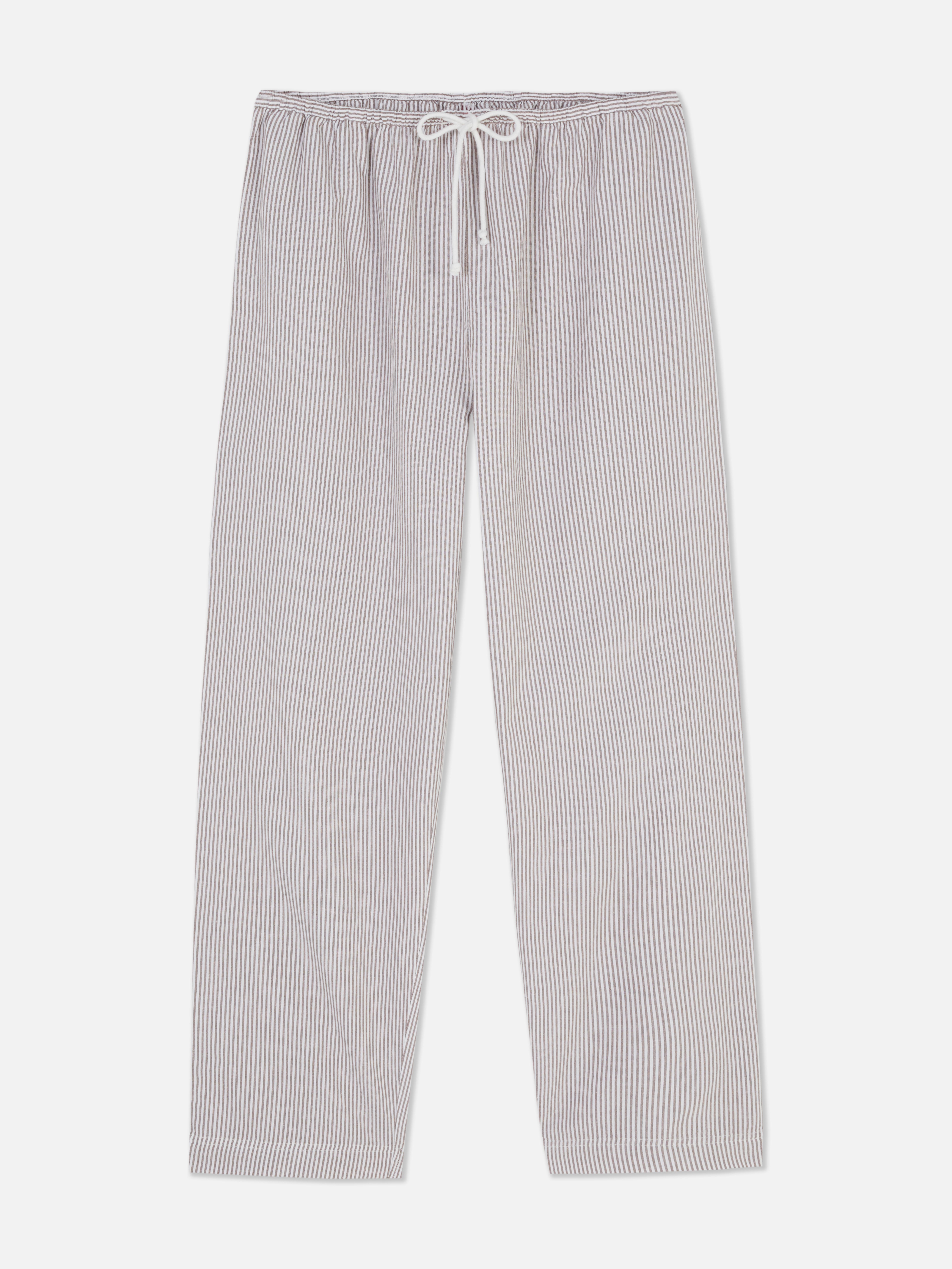 Leggings a rayas con cordón de ajuste