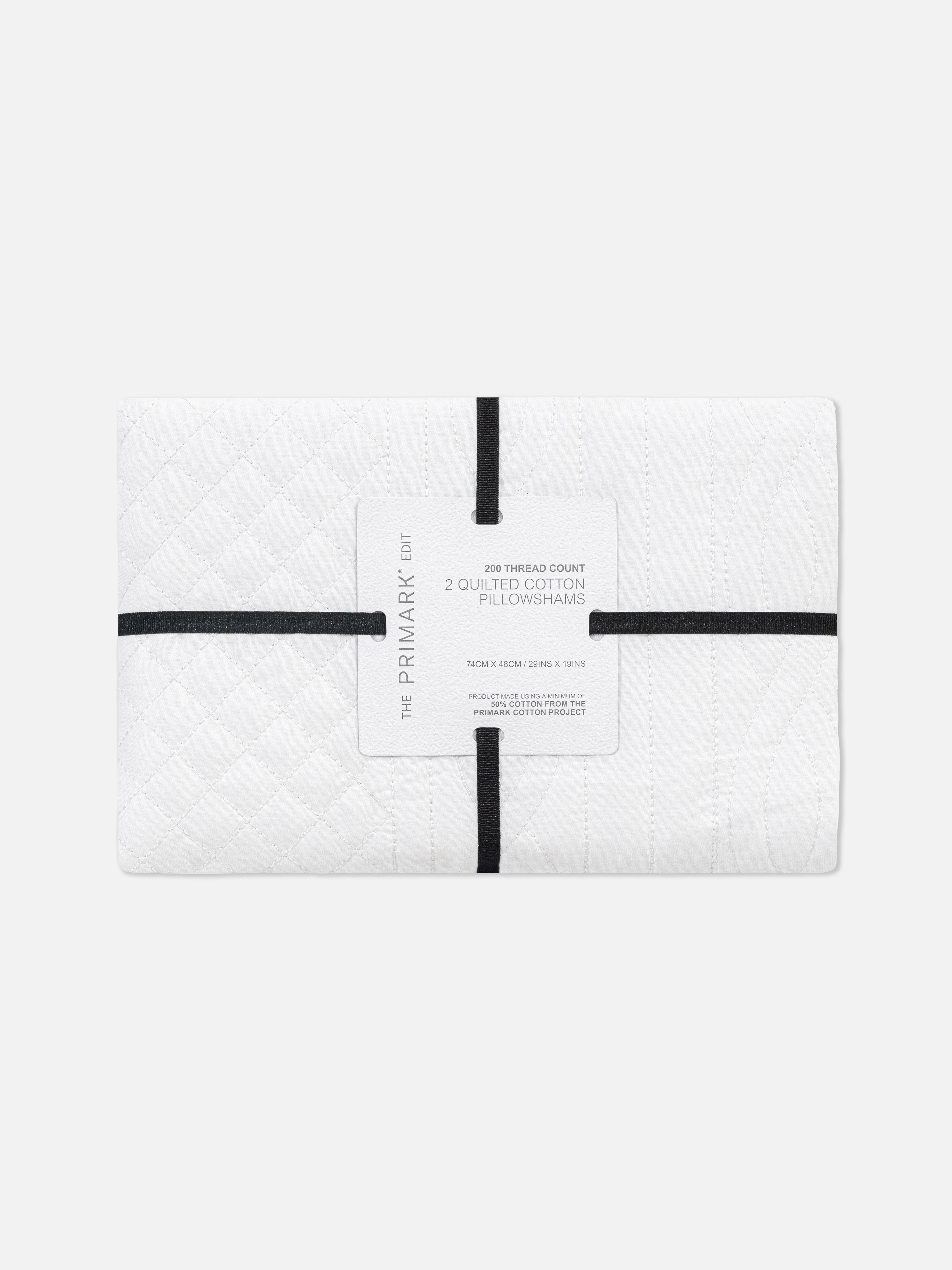 2pk The Edit Quilted Pillowshams
