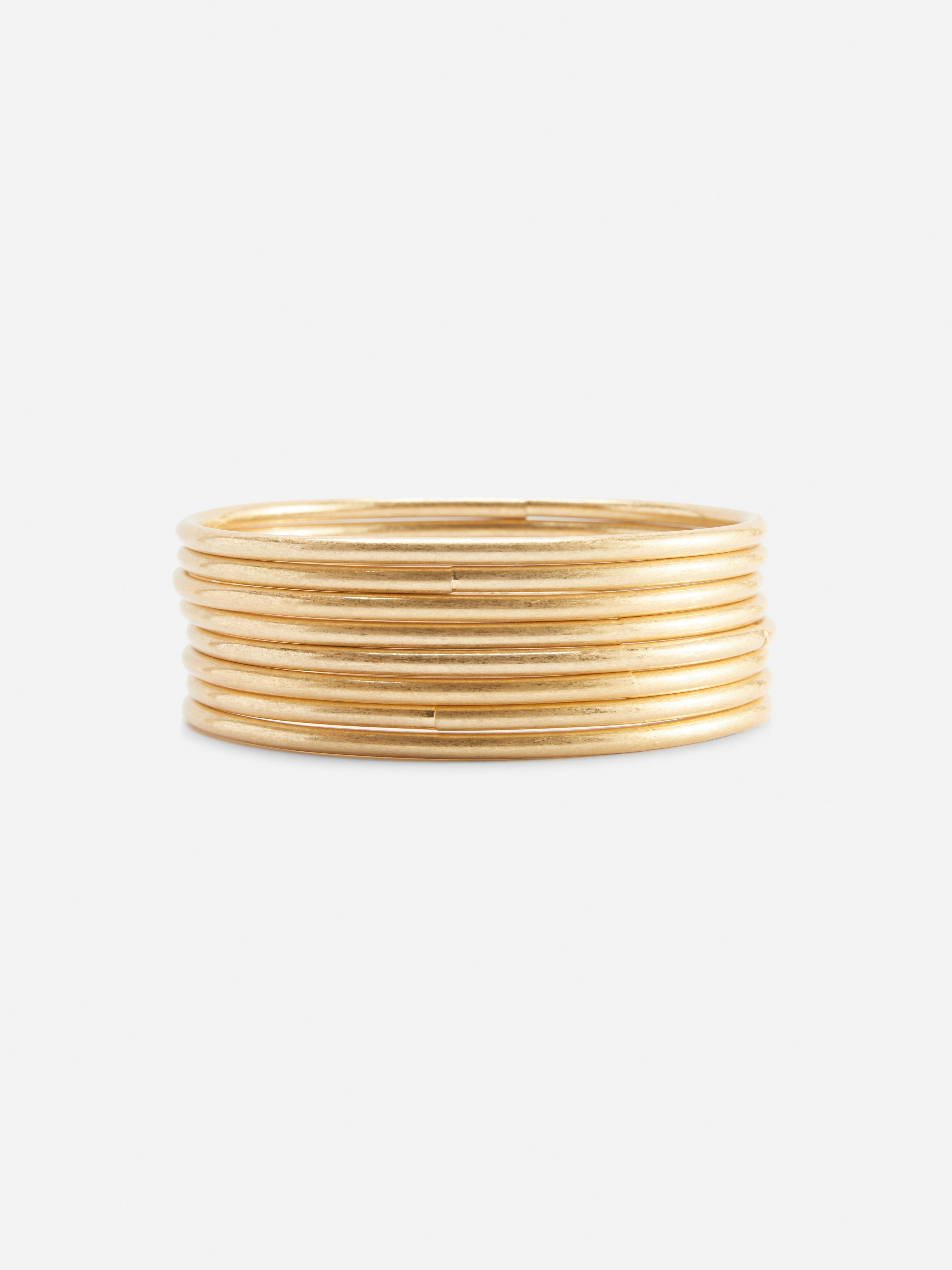 8pk Rita Ora Brushed Metallic Bangles