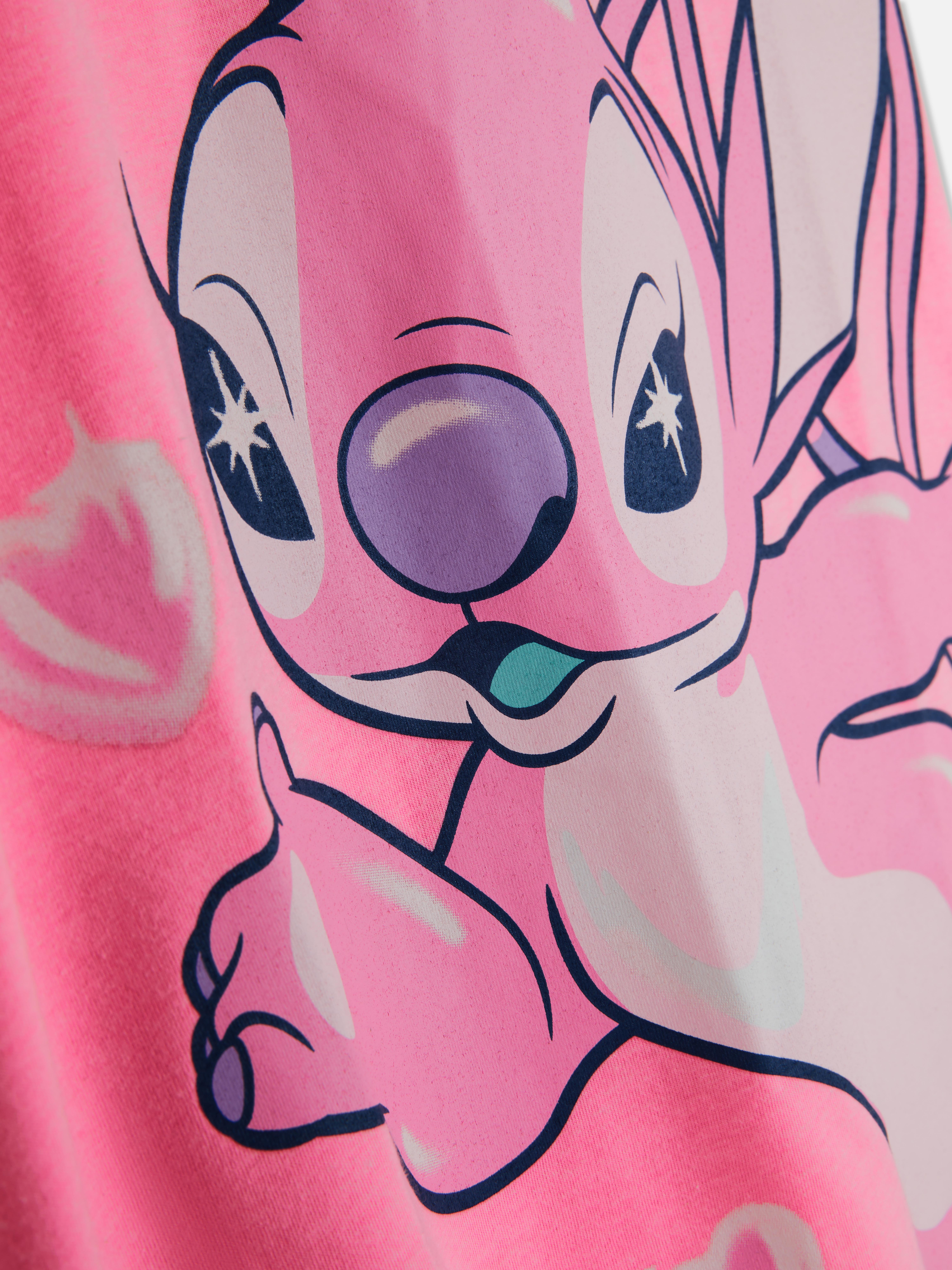 5-15 anos | T-shirt dormir Disney Stitch Angel