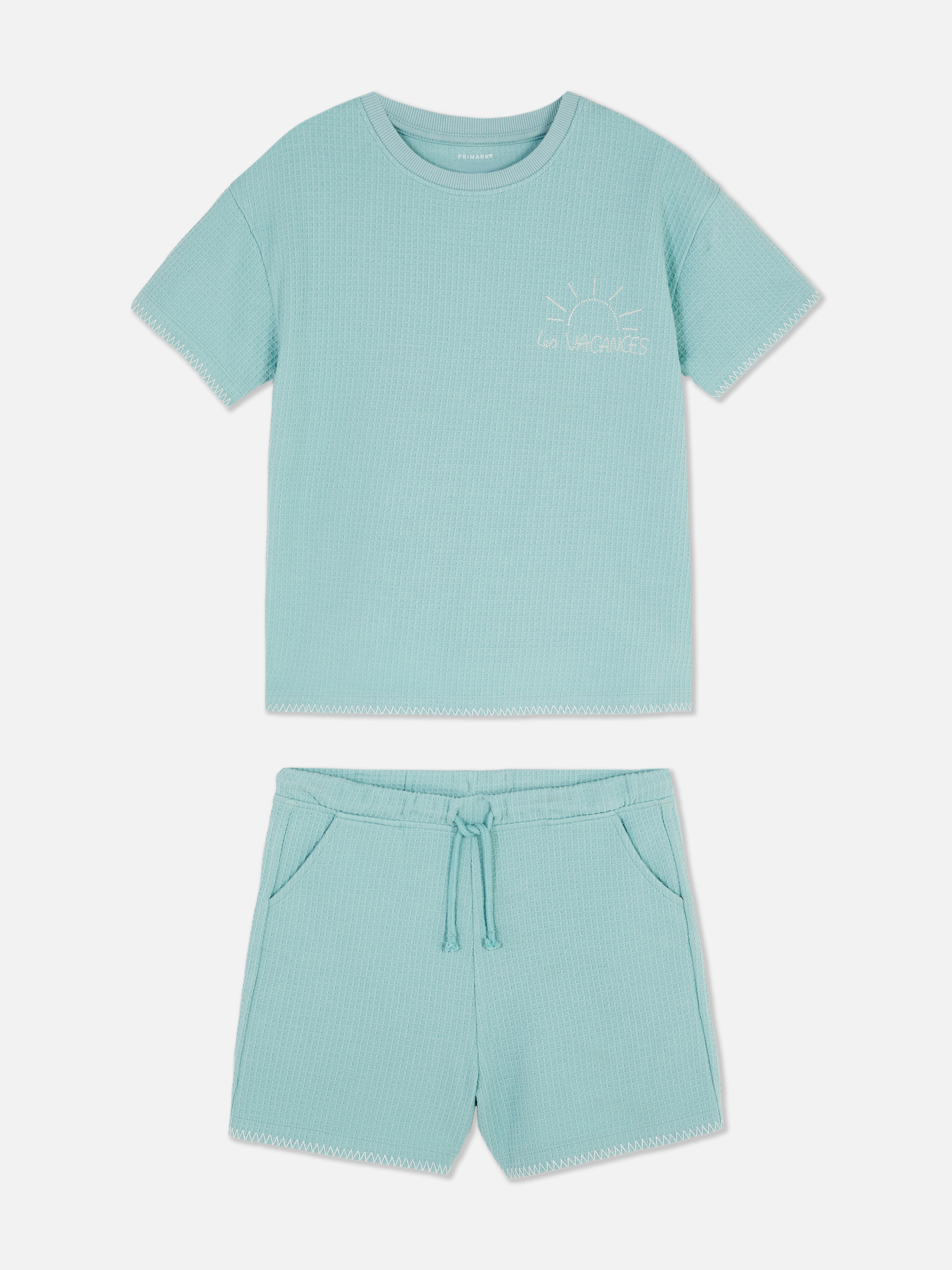 Stacey Solomon Waffle T-Shirt and Shorts