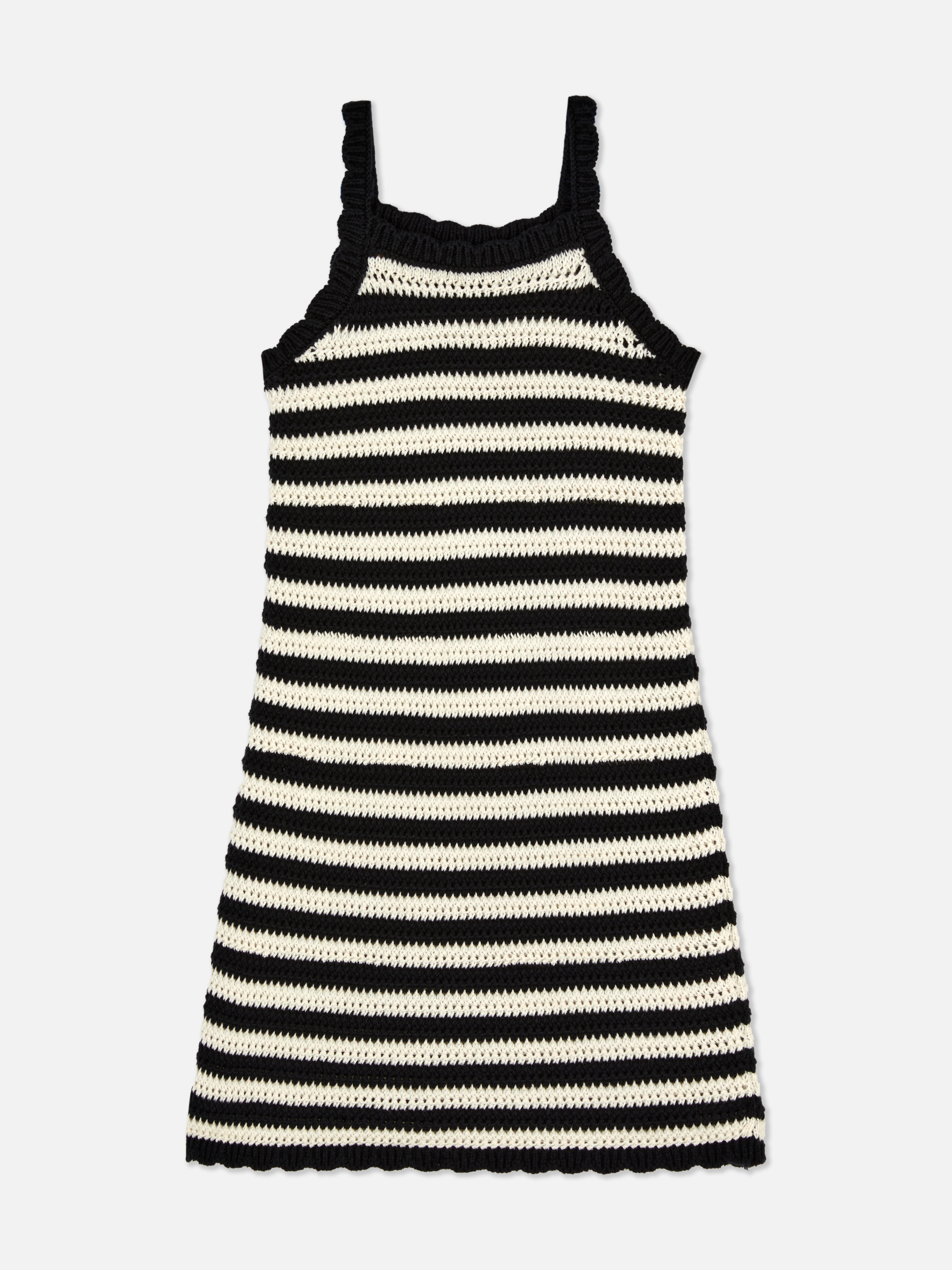1.5-8yrs | Stripe Crochet Cami Dress