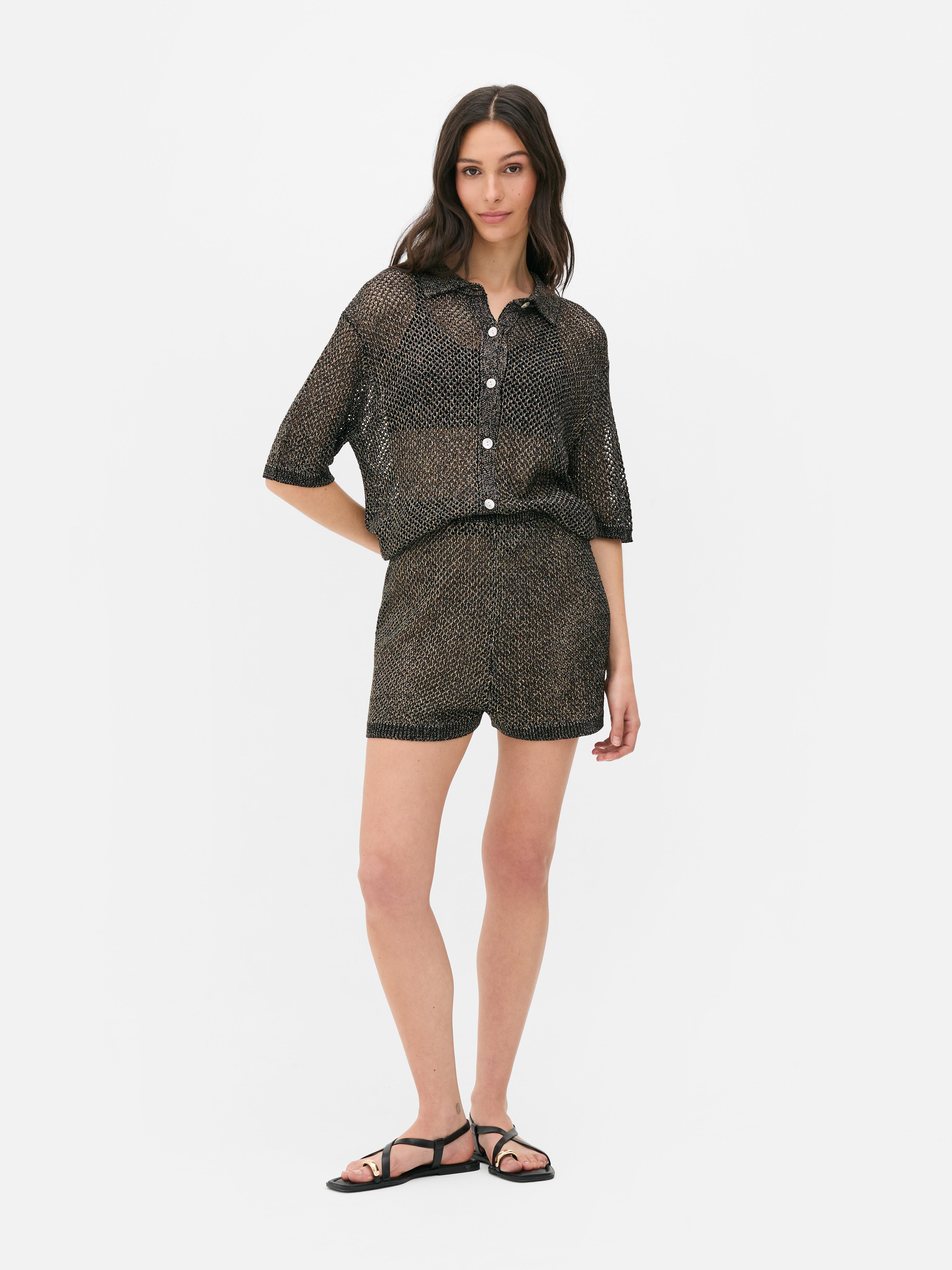 „Paula Echevarría“ Häkel-Strandshorts